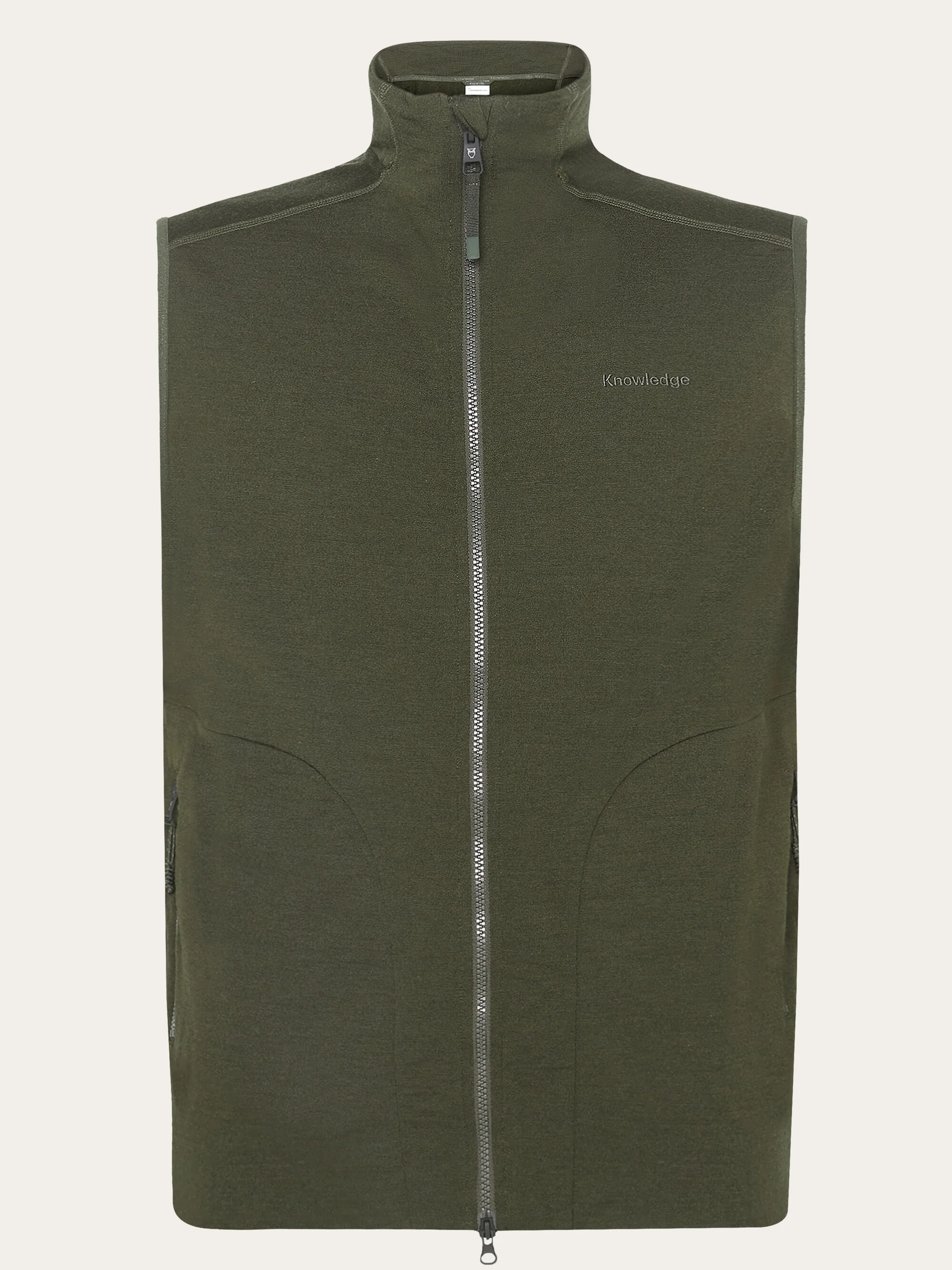Dynamic wool fleece vest - Forrest Night
