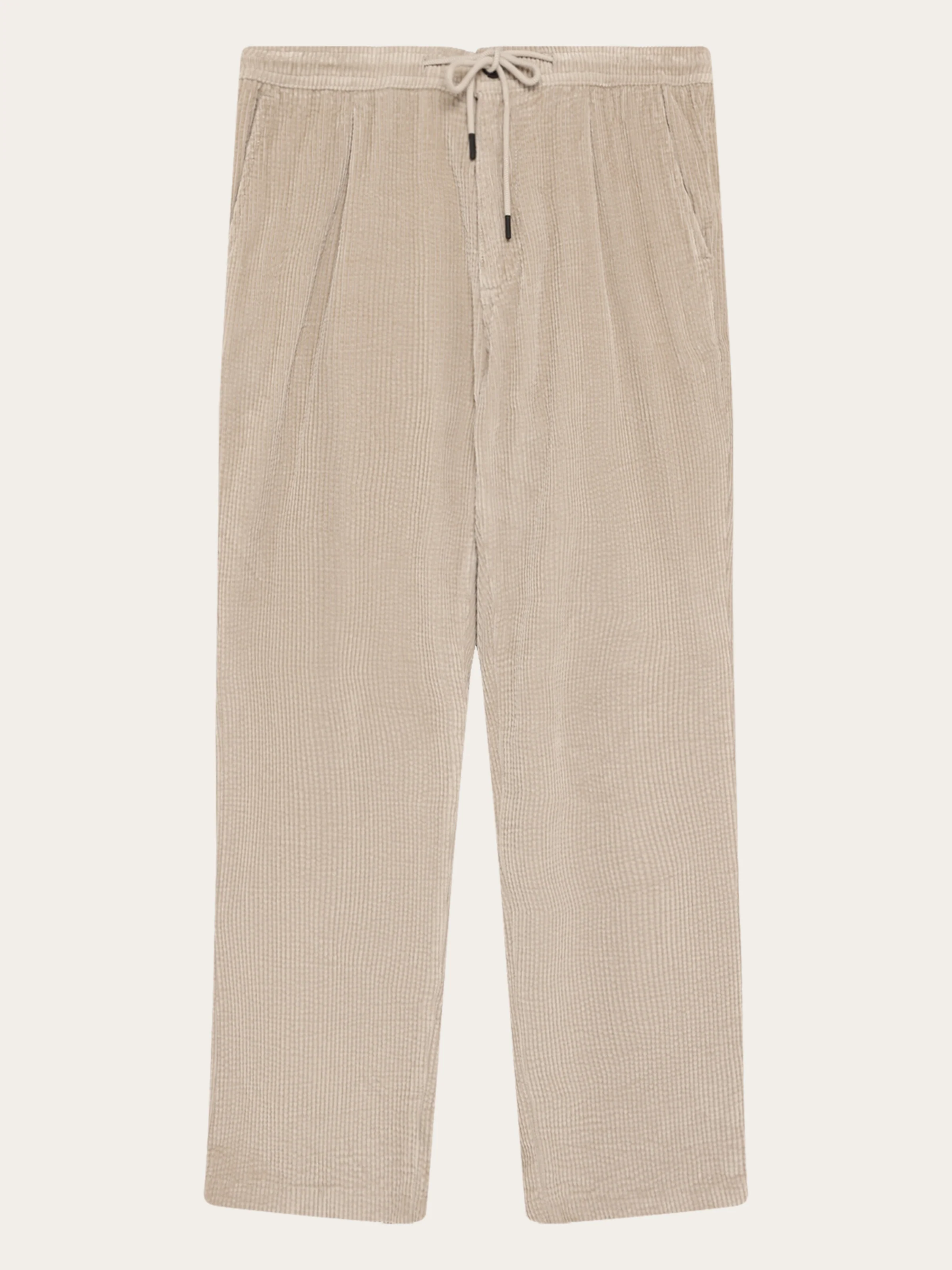 Fig comfort corduroy pants - Light feather gray