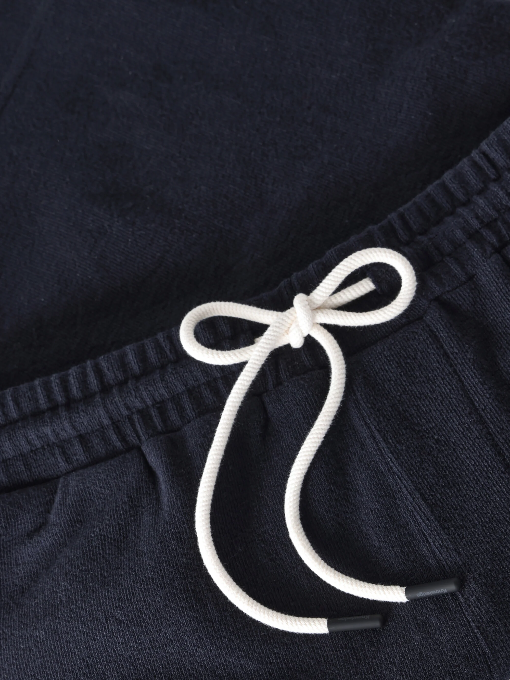 Fig loose bouclé shorts - Night Sky - Image 4