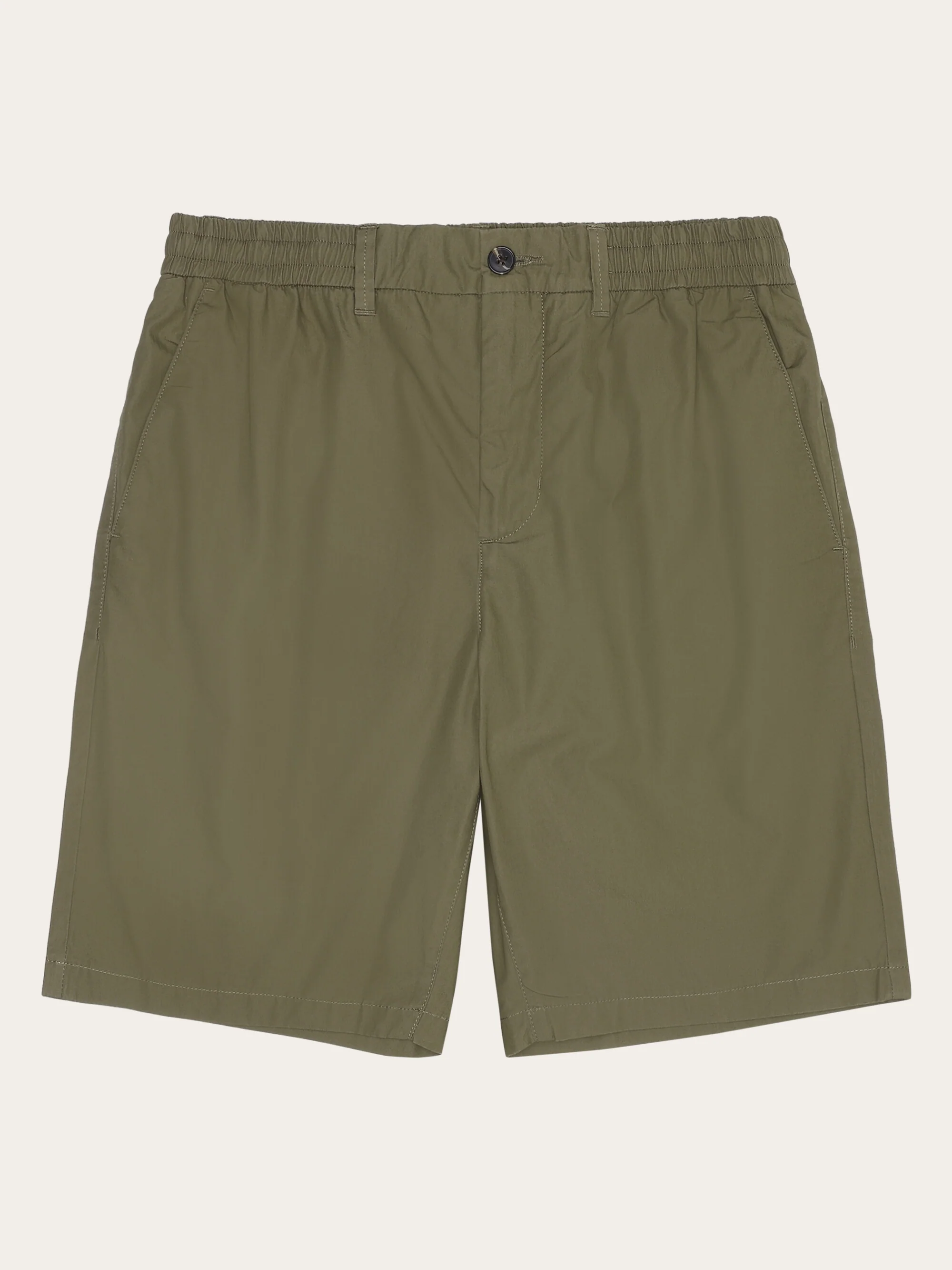 Fig comfort poplin shorts - Burned Olive