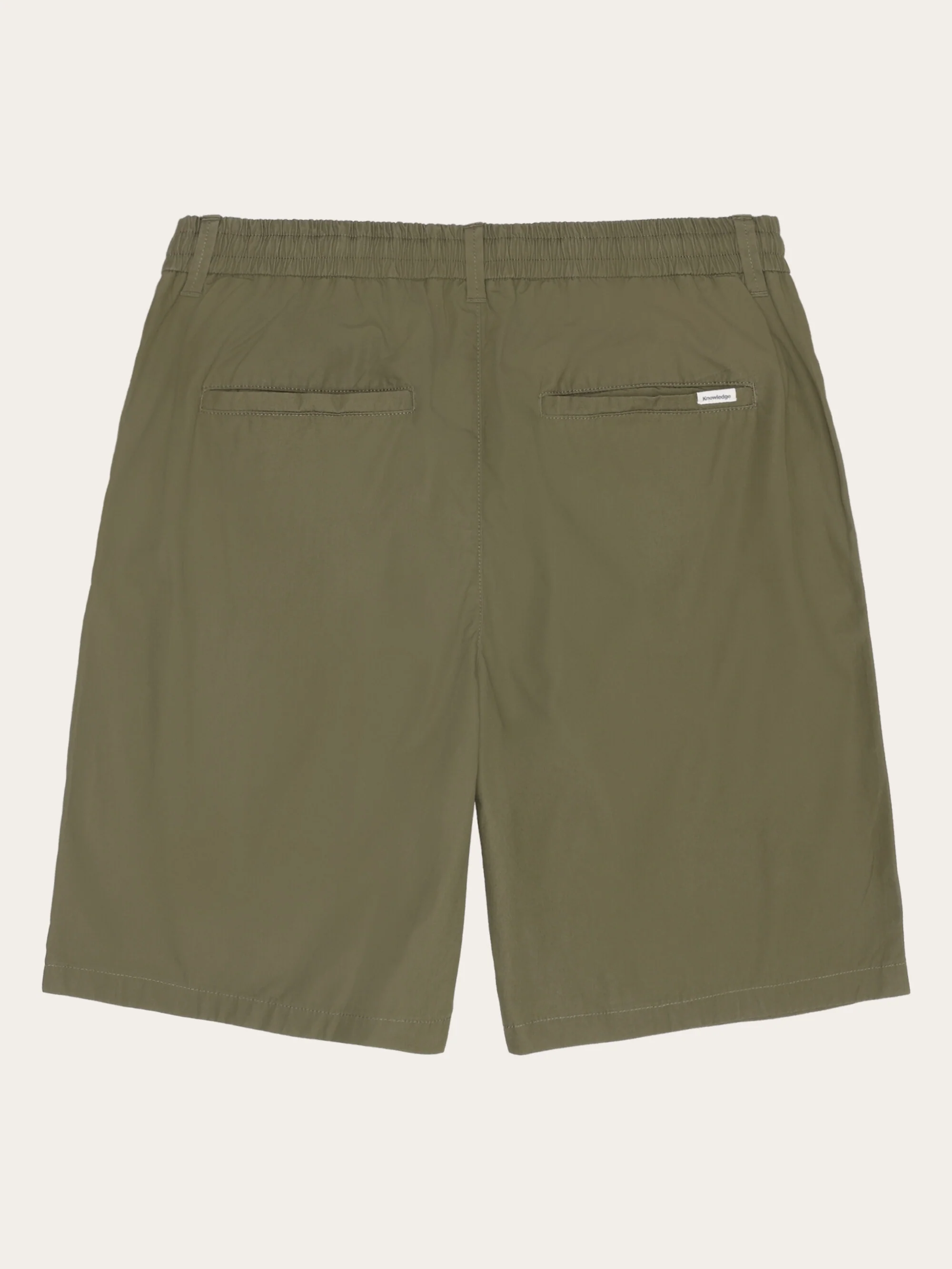 Fig comfort poplin shorts - Burned Olive - Image 3