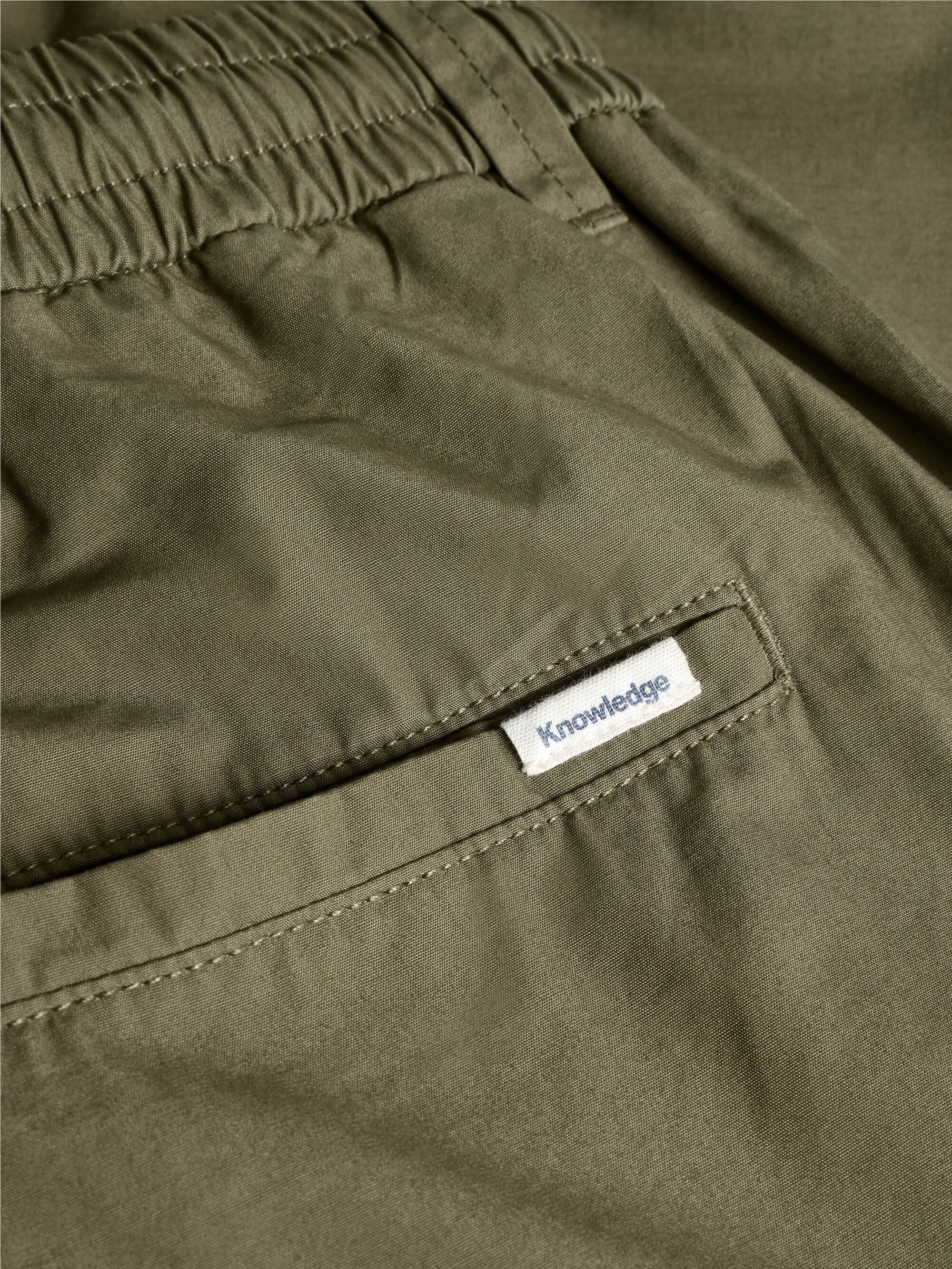 Fig comfort poplin shorts - Burned Olive - Image 4