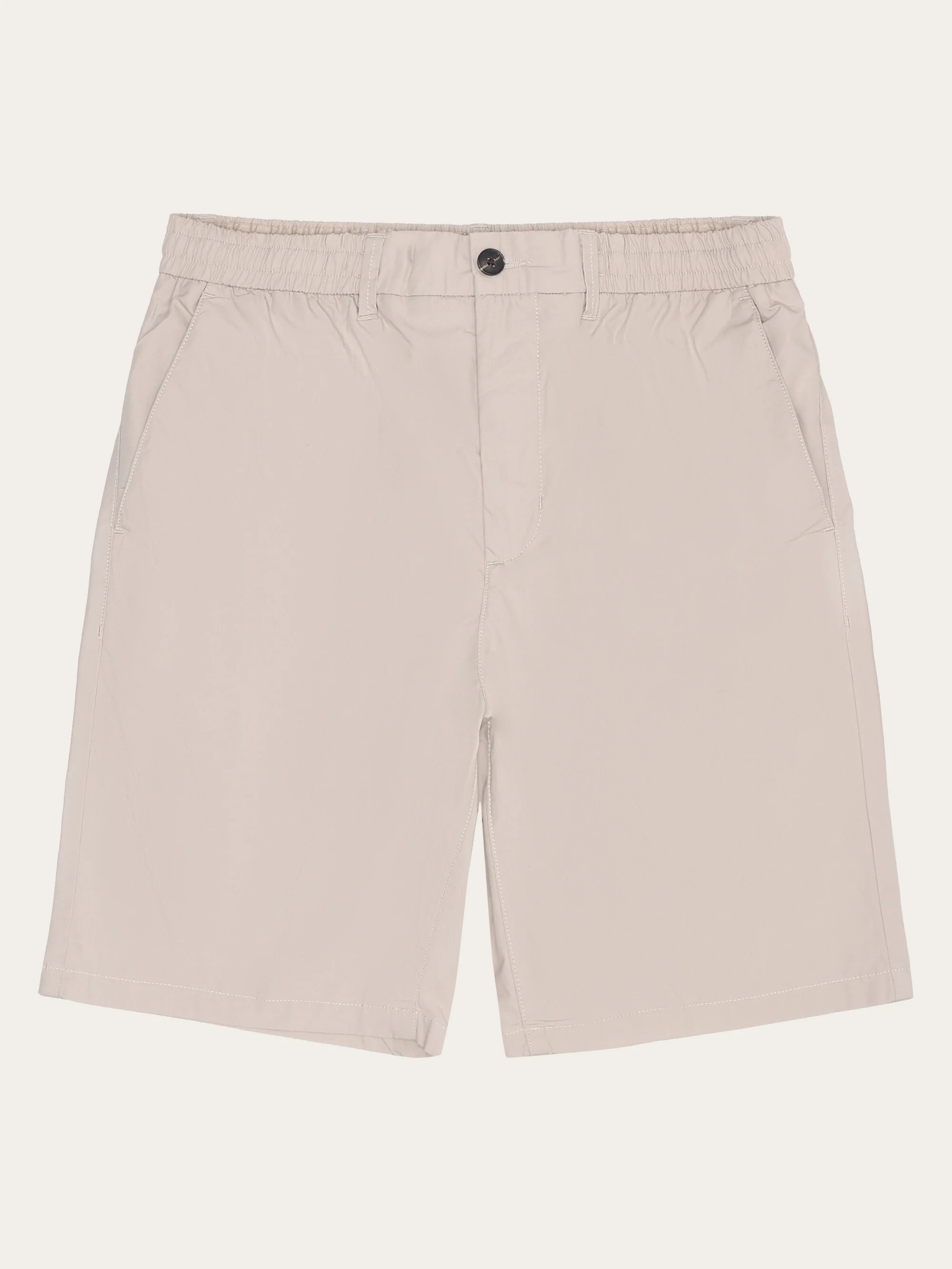 Fig comfort poplin shorts - Light feather gray