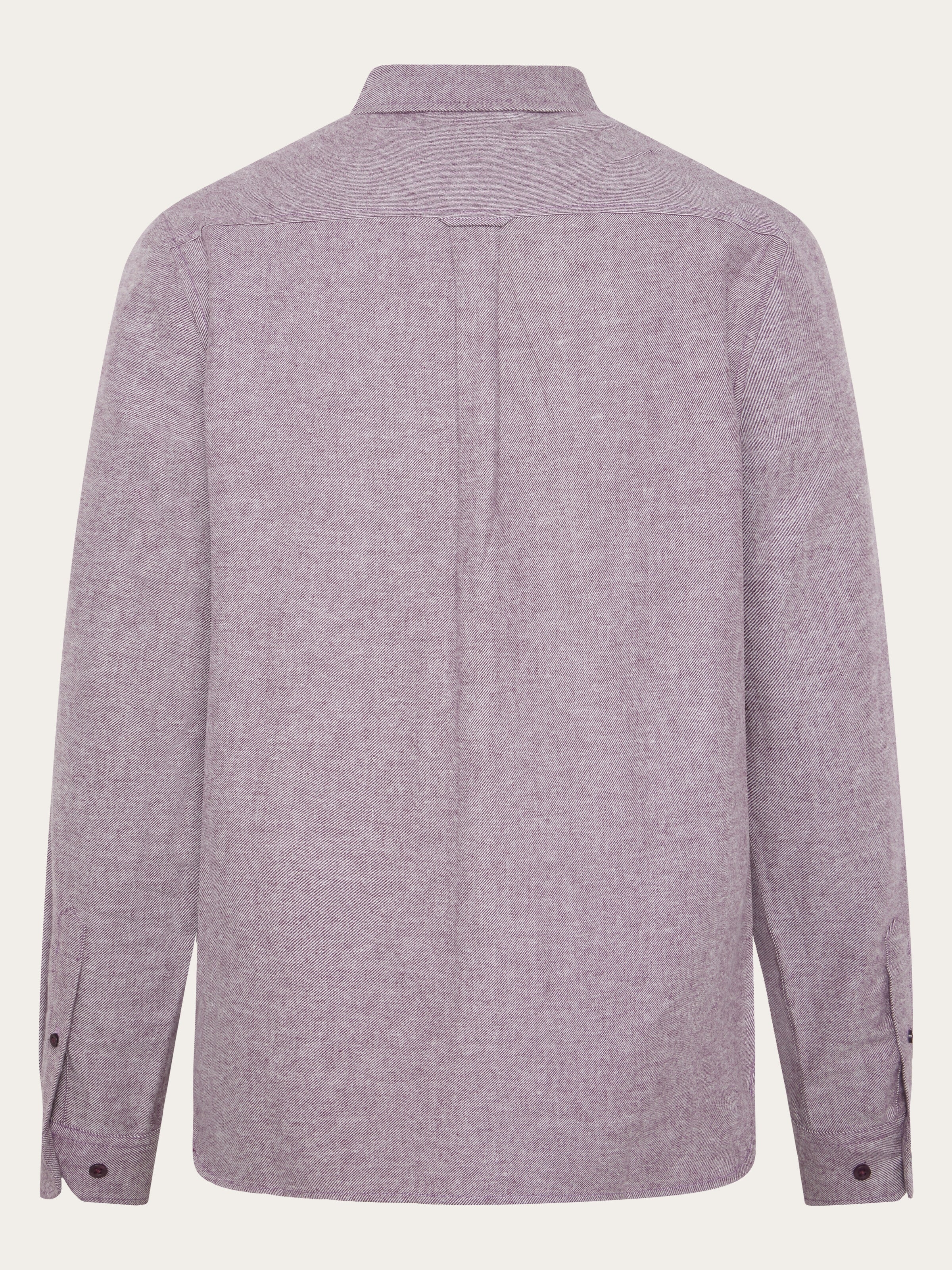Dune regular flannel shirt - Fig - Image 3