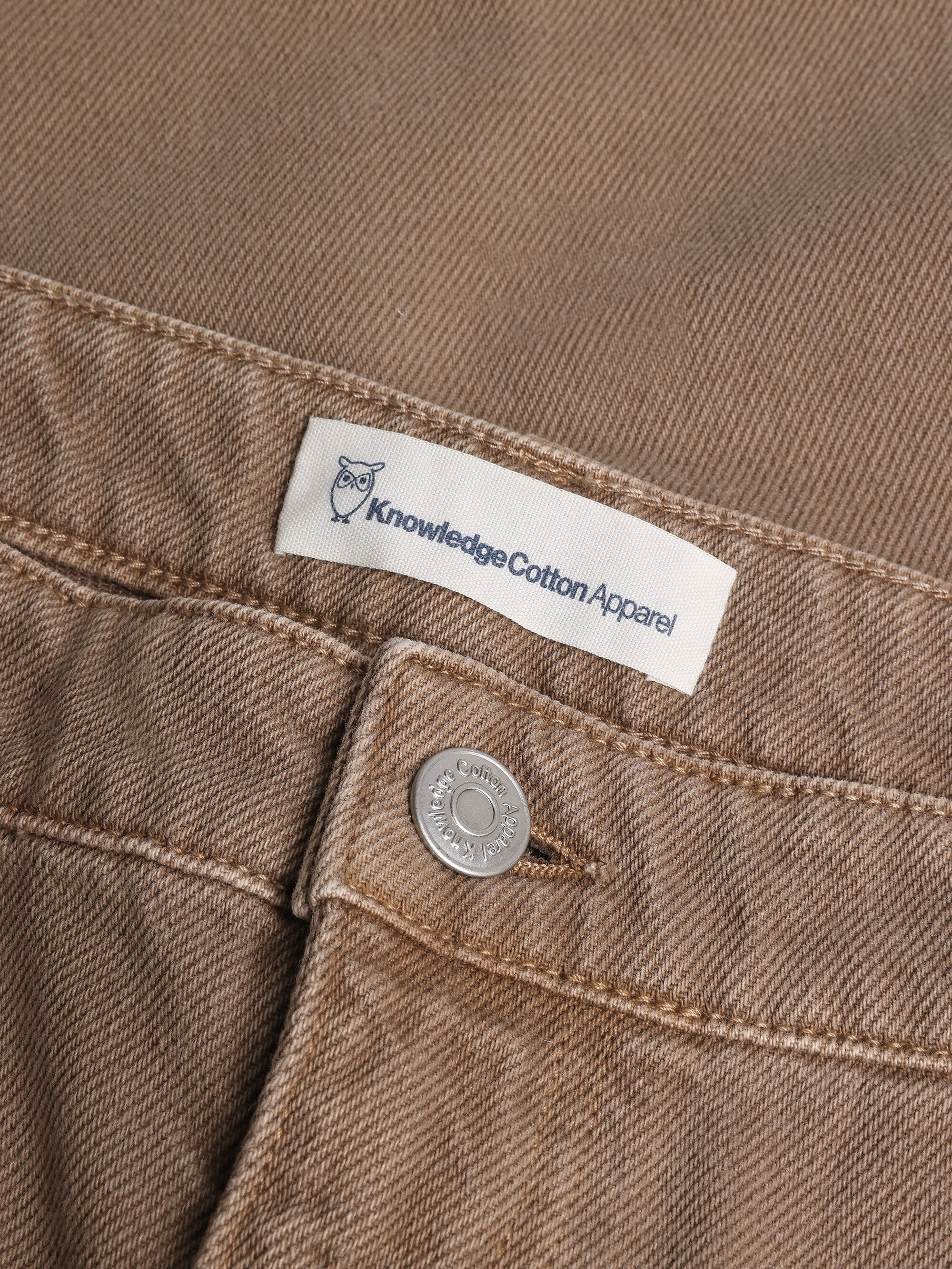 Flint wide twill pants - Tiramisu - Image 2