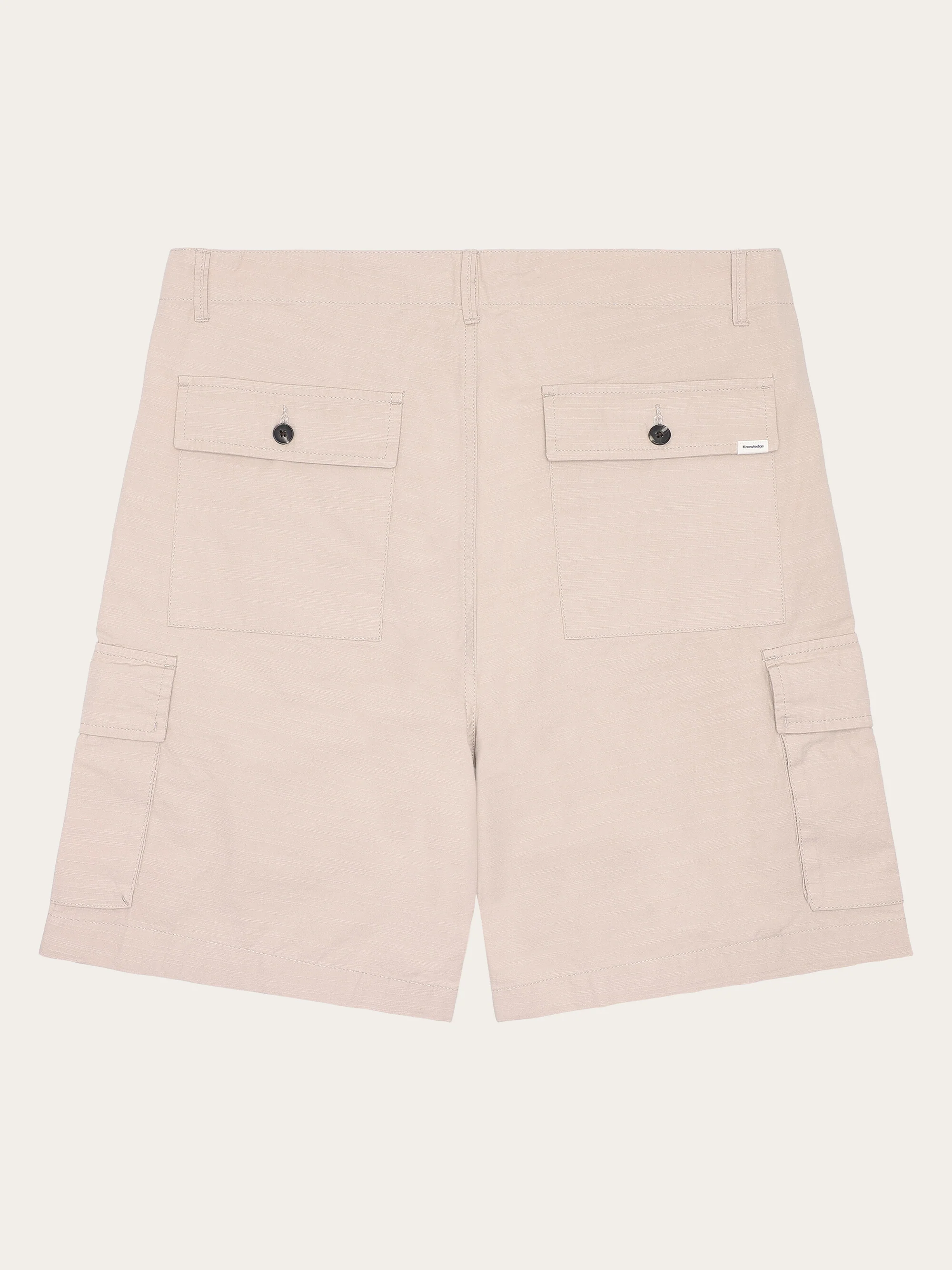 FLINT wide slub yarn shorts - GOTS/Vegan - Light feather gray - Image 3