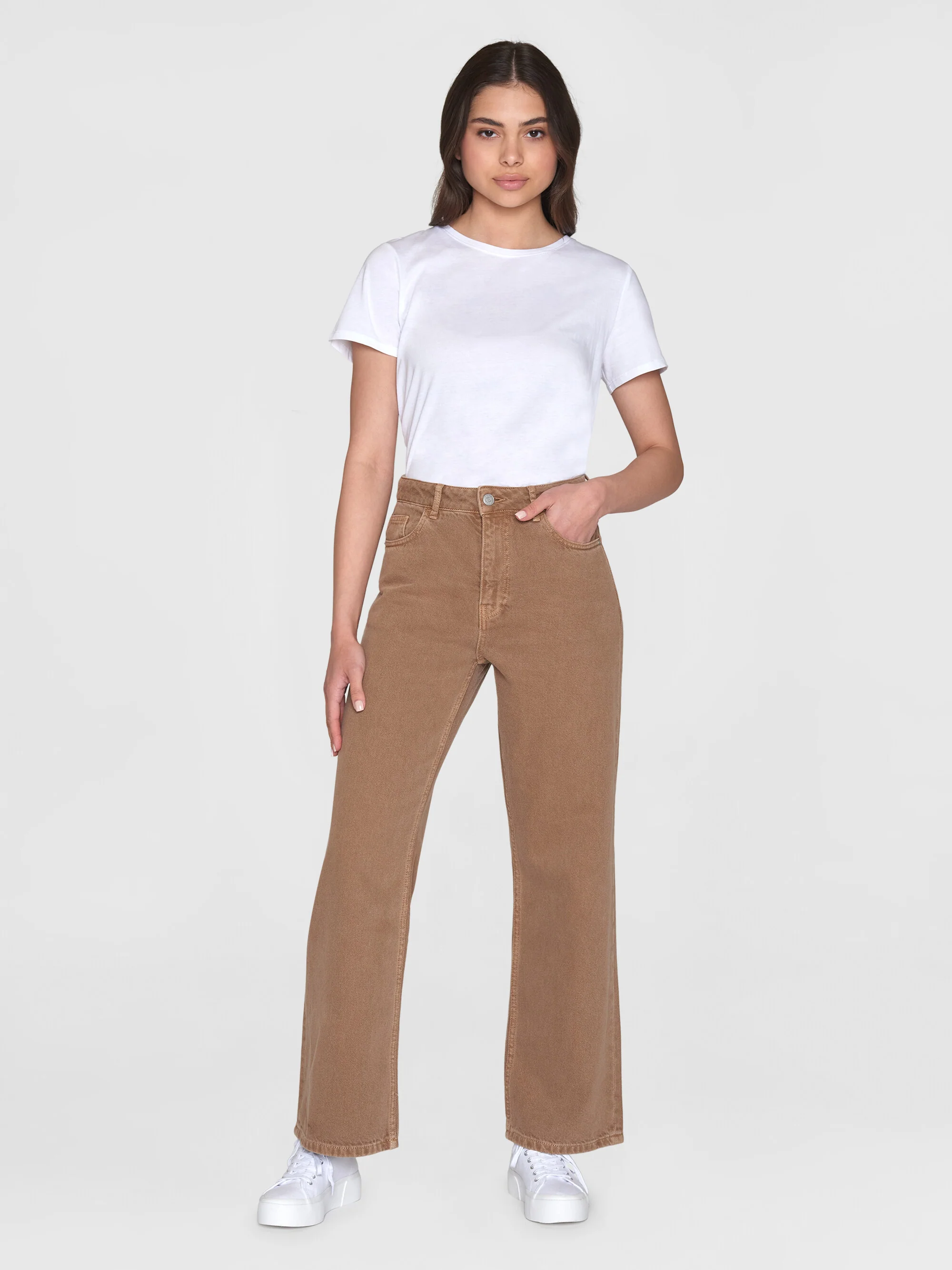Gale regular twill pants - Tiramisu - Image 4