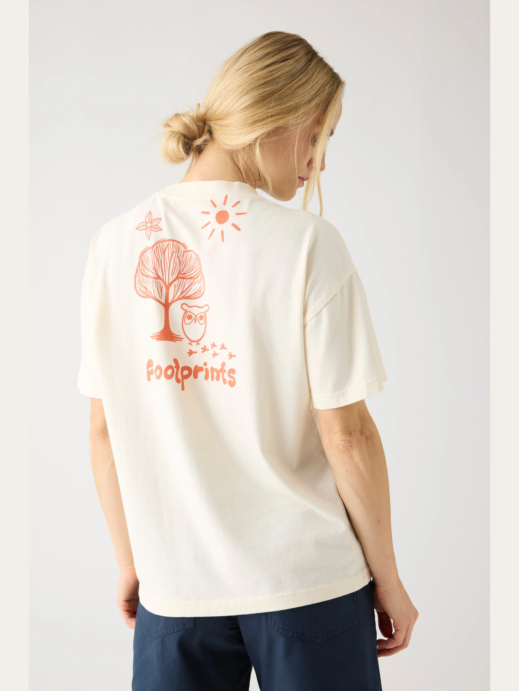 GRAPHIC t-shirt - Regenerative Organic Certified™ - GOTS/Vegan - Egret - Image 5