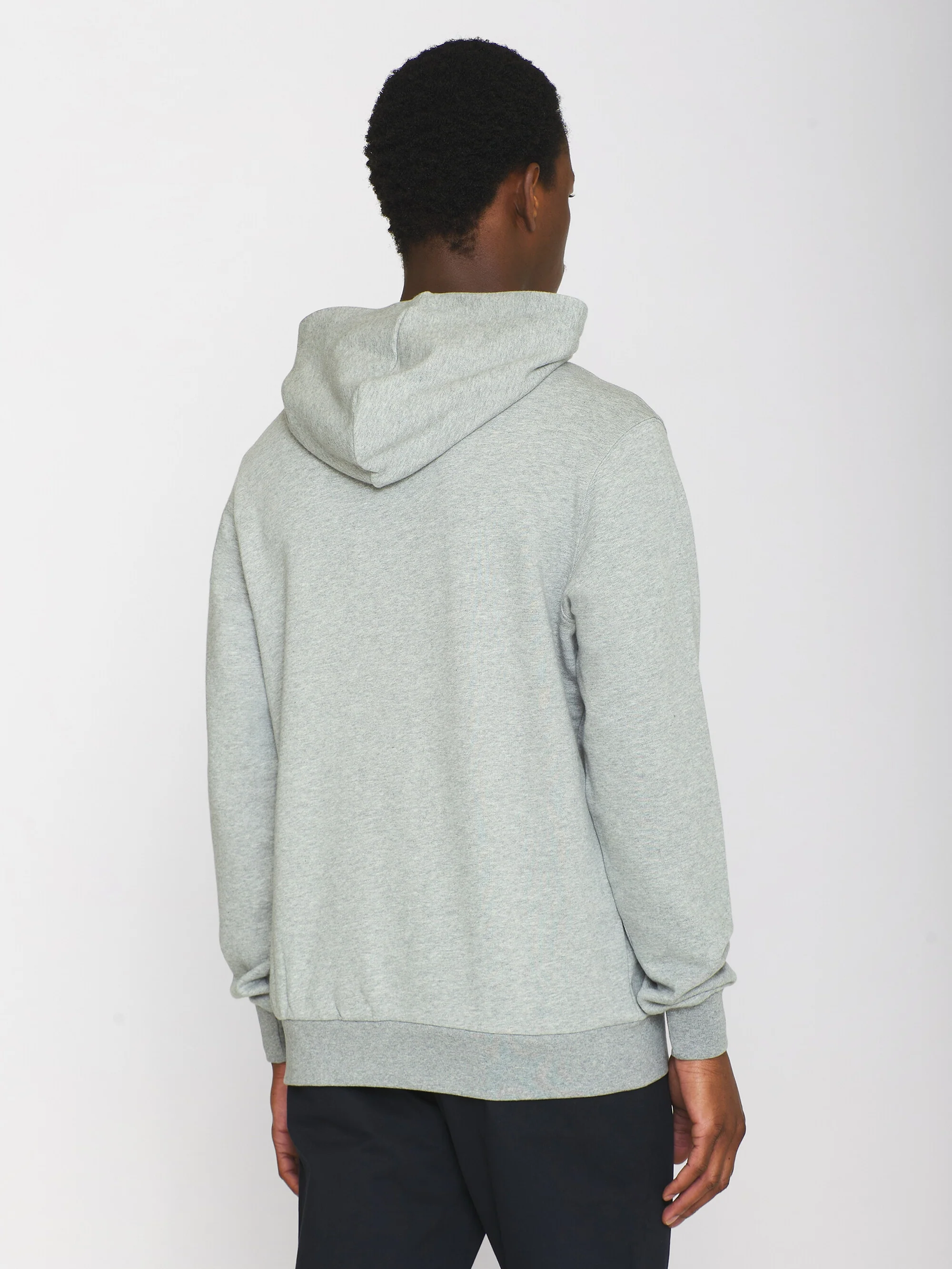 Hood basic badge sweat - Grey Melange - Image 4