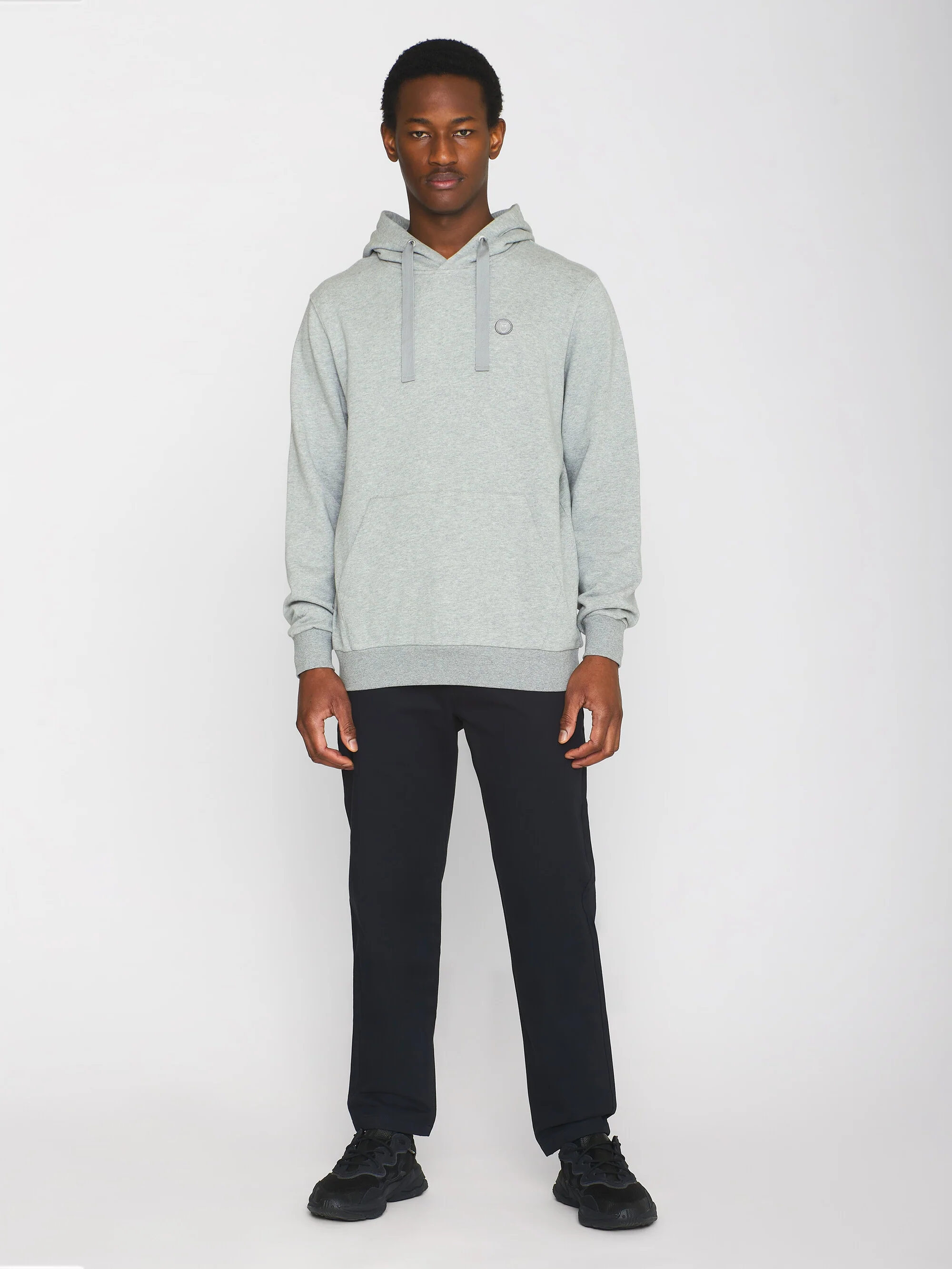Hood basic badge sweat - Grey Melange - Image 7