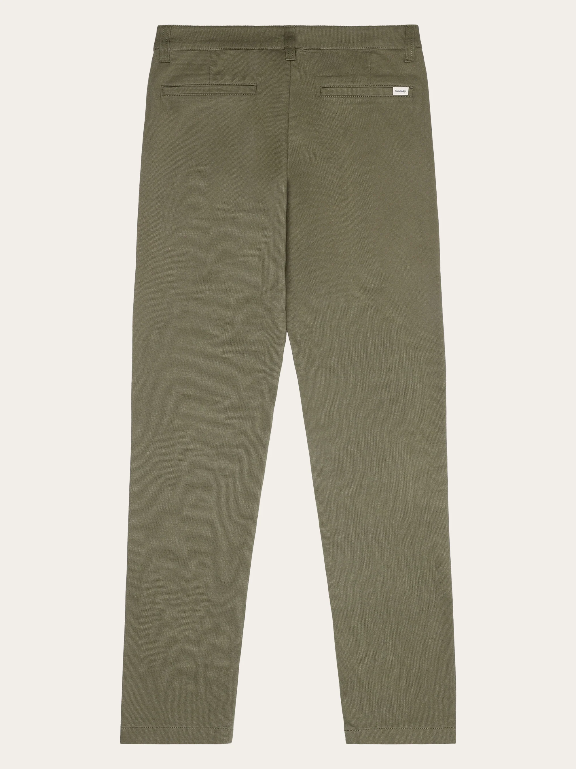 Iris slim pique pant - Burned Olive - Image 3