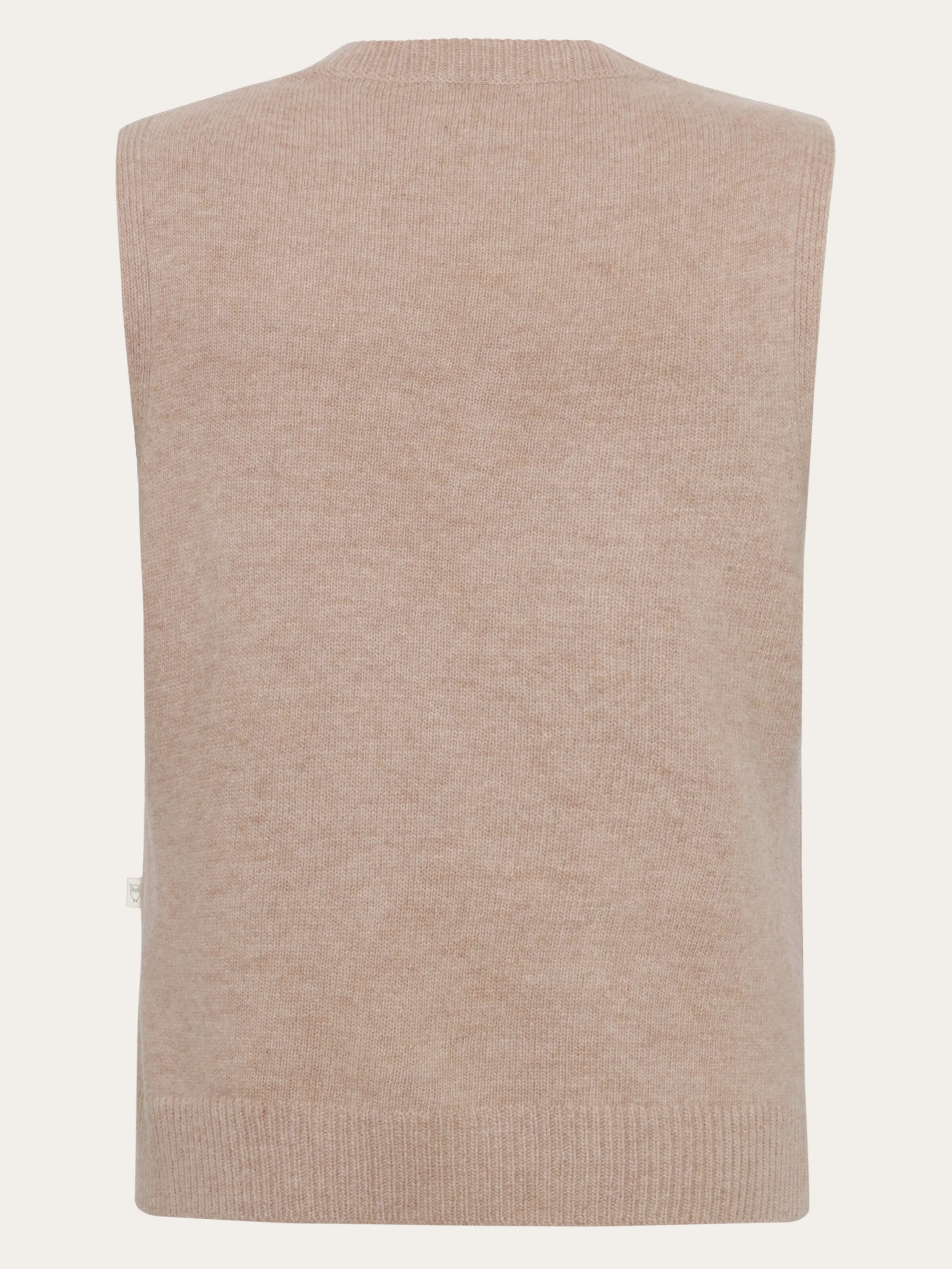 Lambswool vest RWS - Kelp melange - Image 3