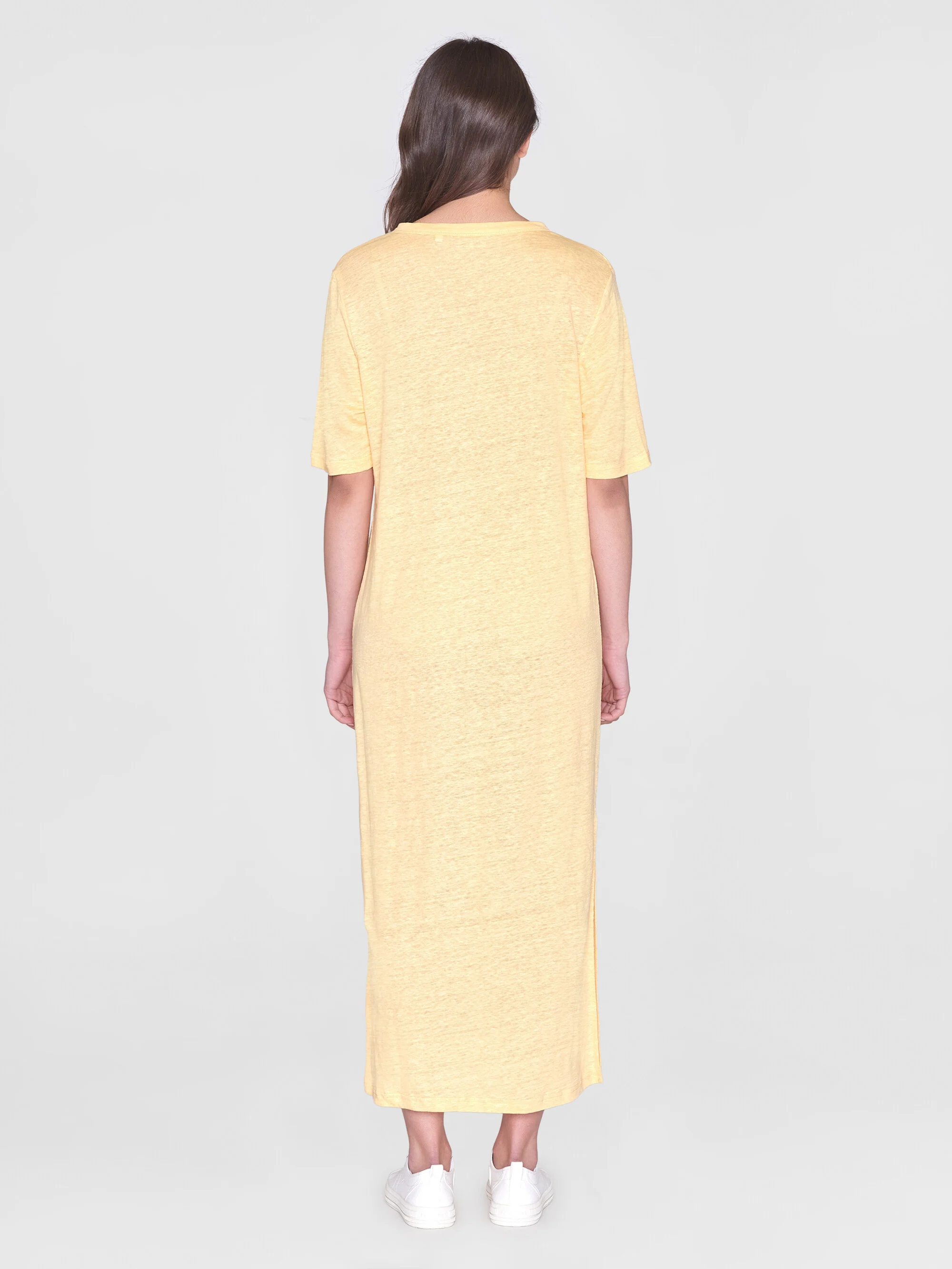 Linen short sleeved t-shirt dress - Impala - Image 3