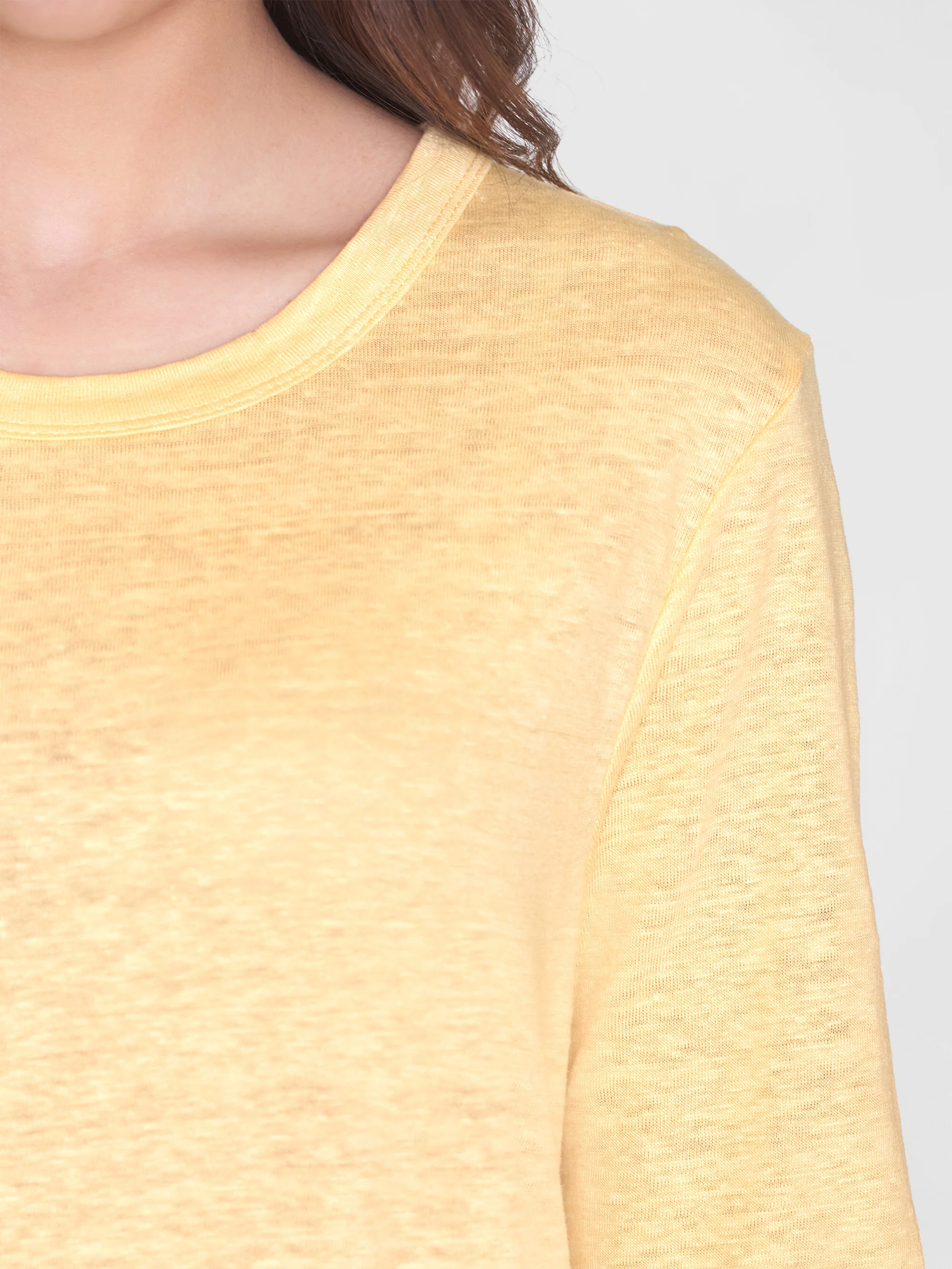 Linen short sleeved t-shirt dress - Impala - Image 5