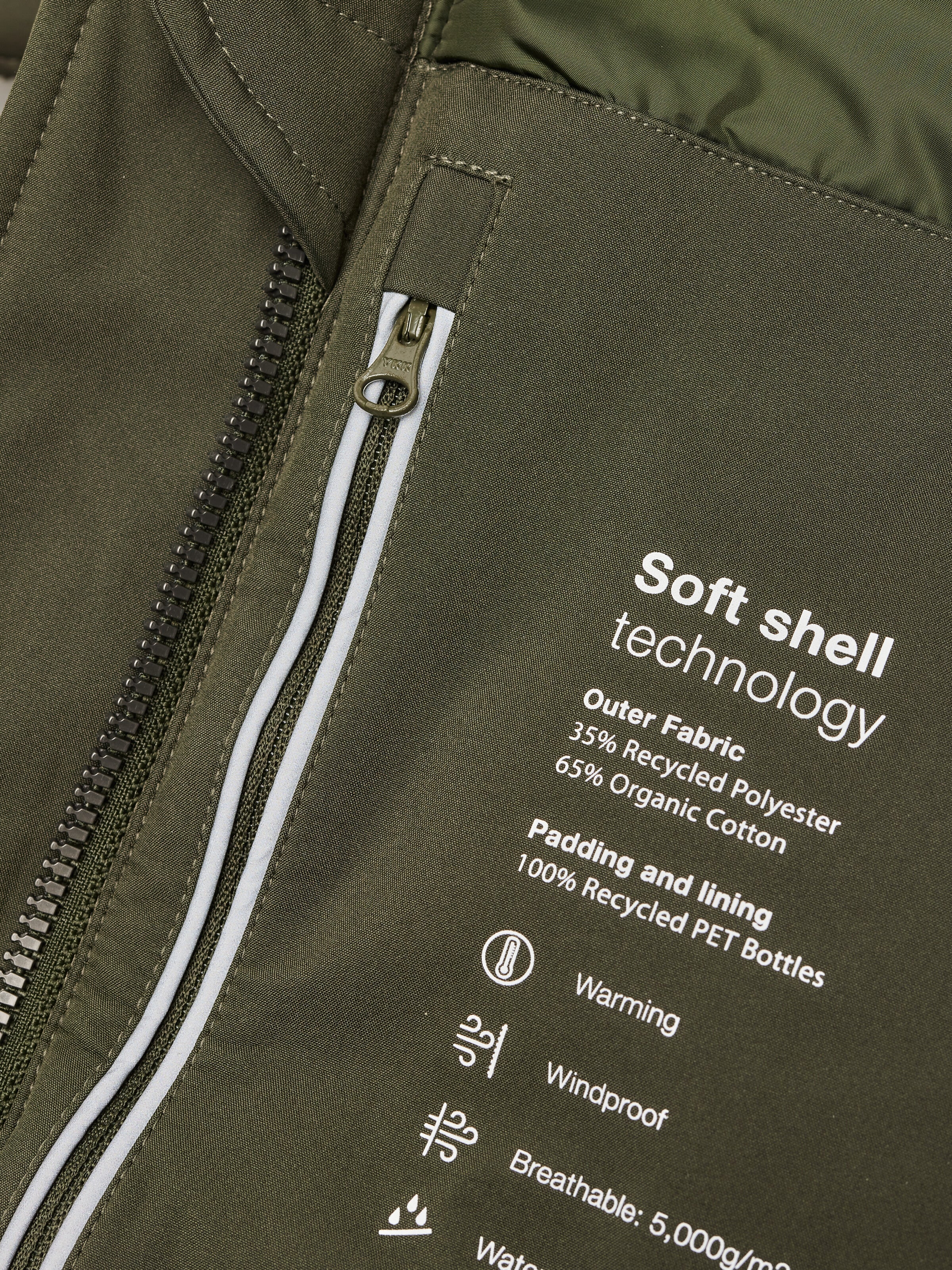 Long soft shell jacket CLIMATE SHELL™ - Forrest Night - Image 8