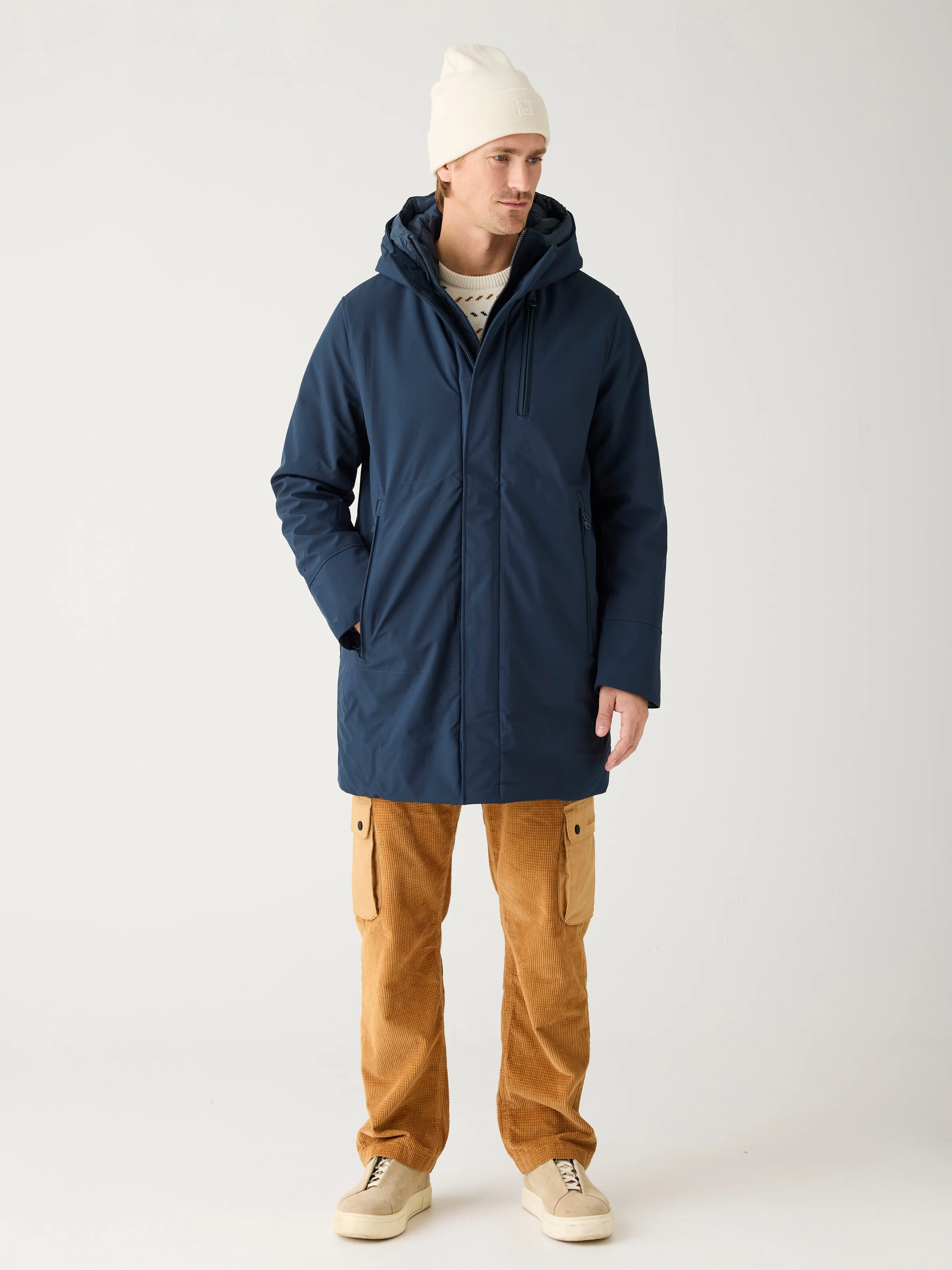 Long soft shell jacket CLIMATE SHELL™ - Total Eclipse - Image 2