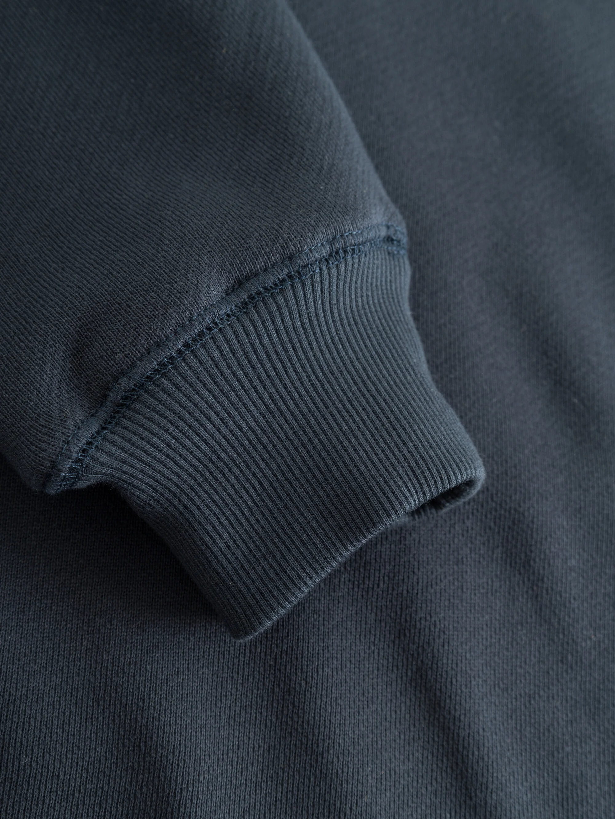 Loose fit hood kangaroo pocket sweat with embroidery at chest - Total Eclipse - Image 7