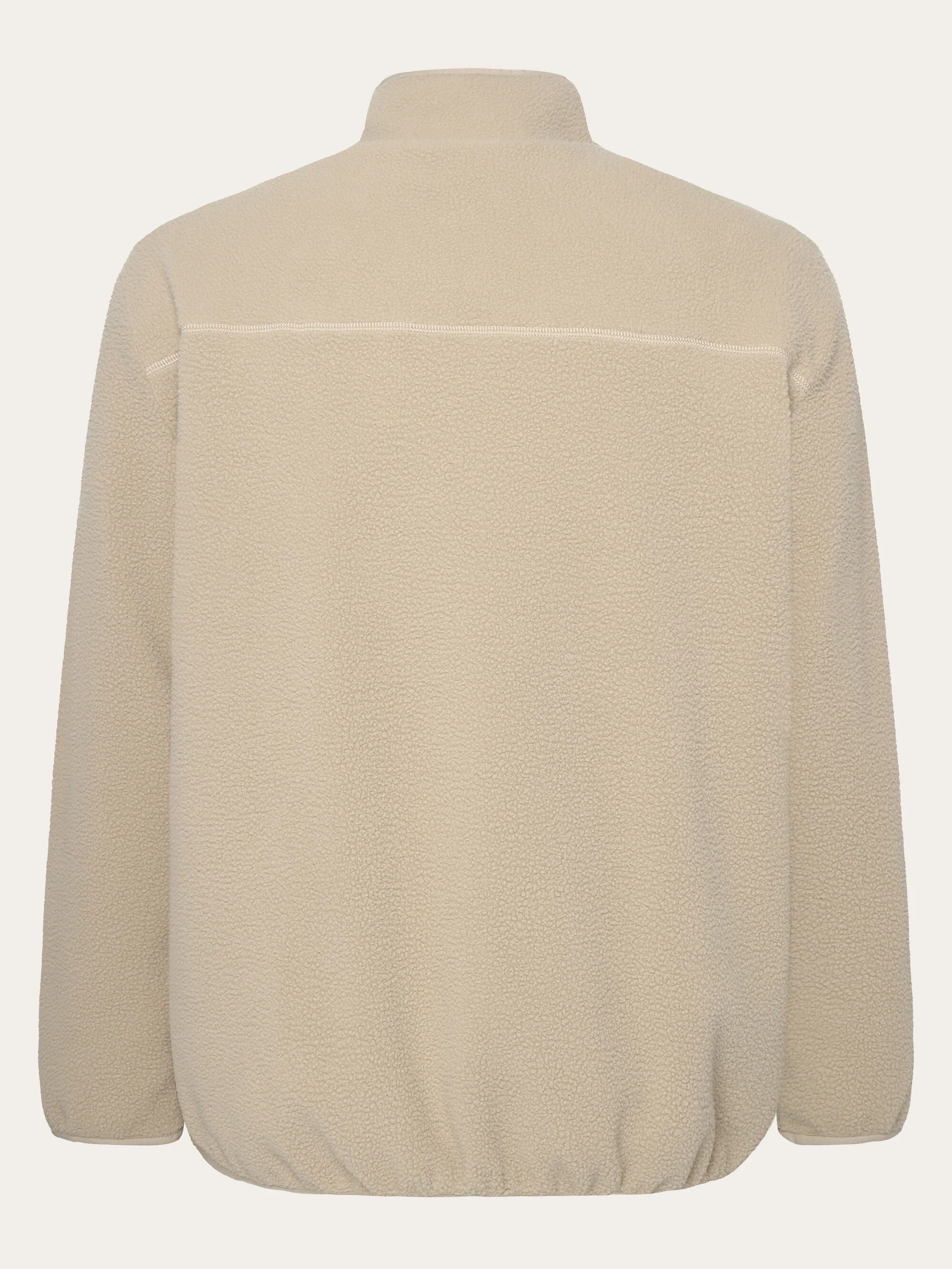 Loose Fit Zip Fleece - GRS/Vegan - Light feather gray - Image 2