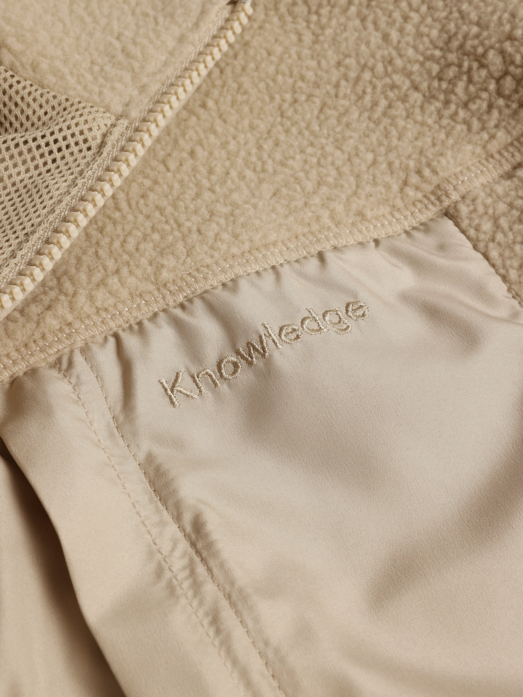 Loose Fit Zip Fleece - GRS/Vegan - Light feather gray - Image 3