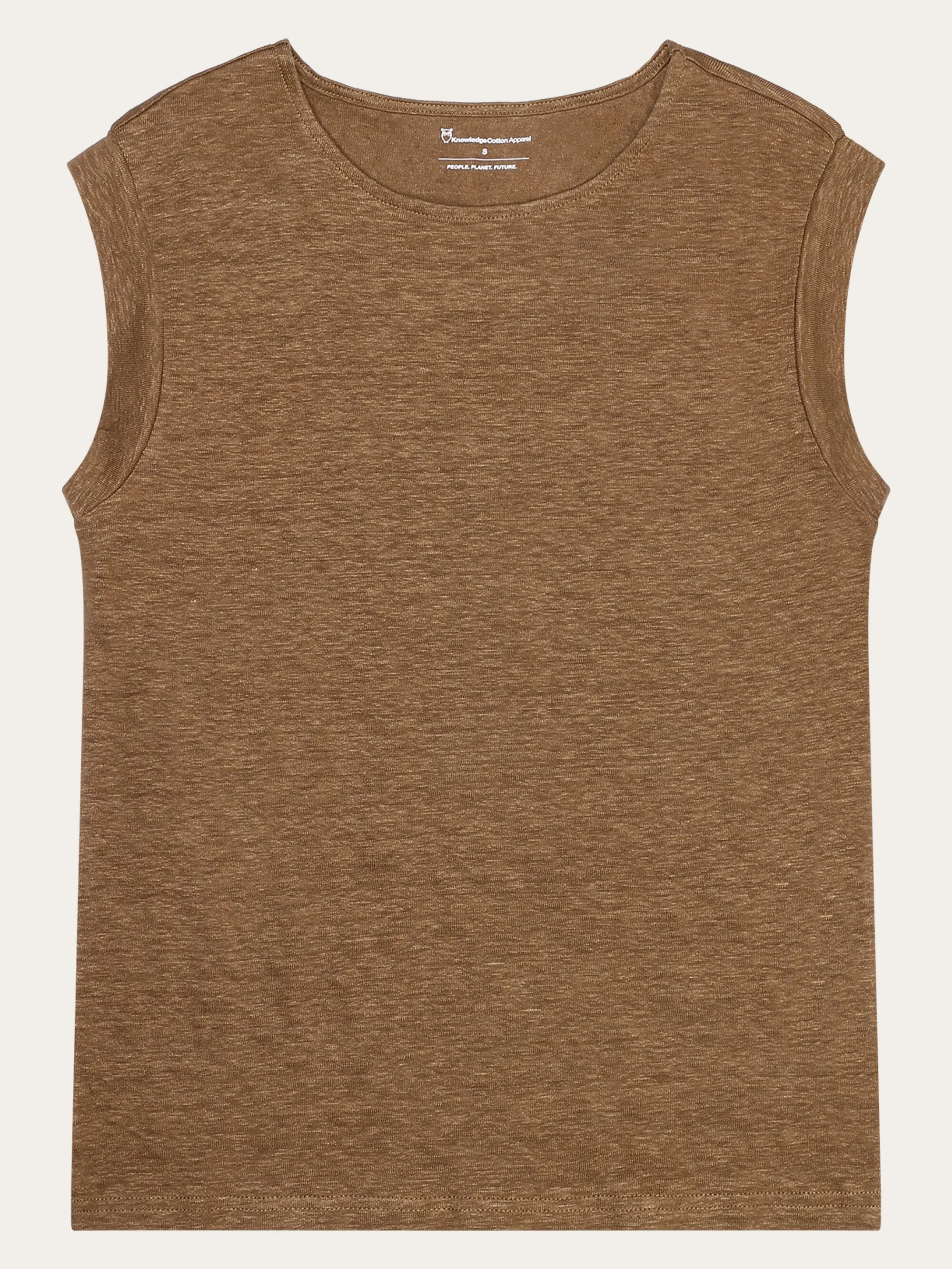 Loose fold up linen t-shirt - Tuffet
