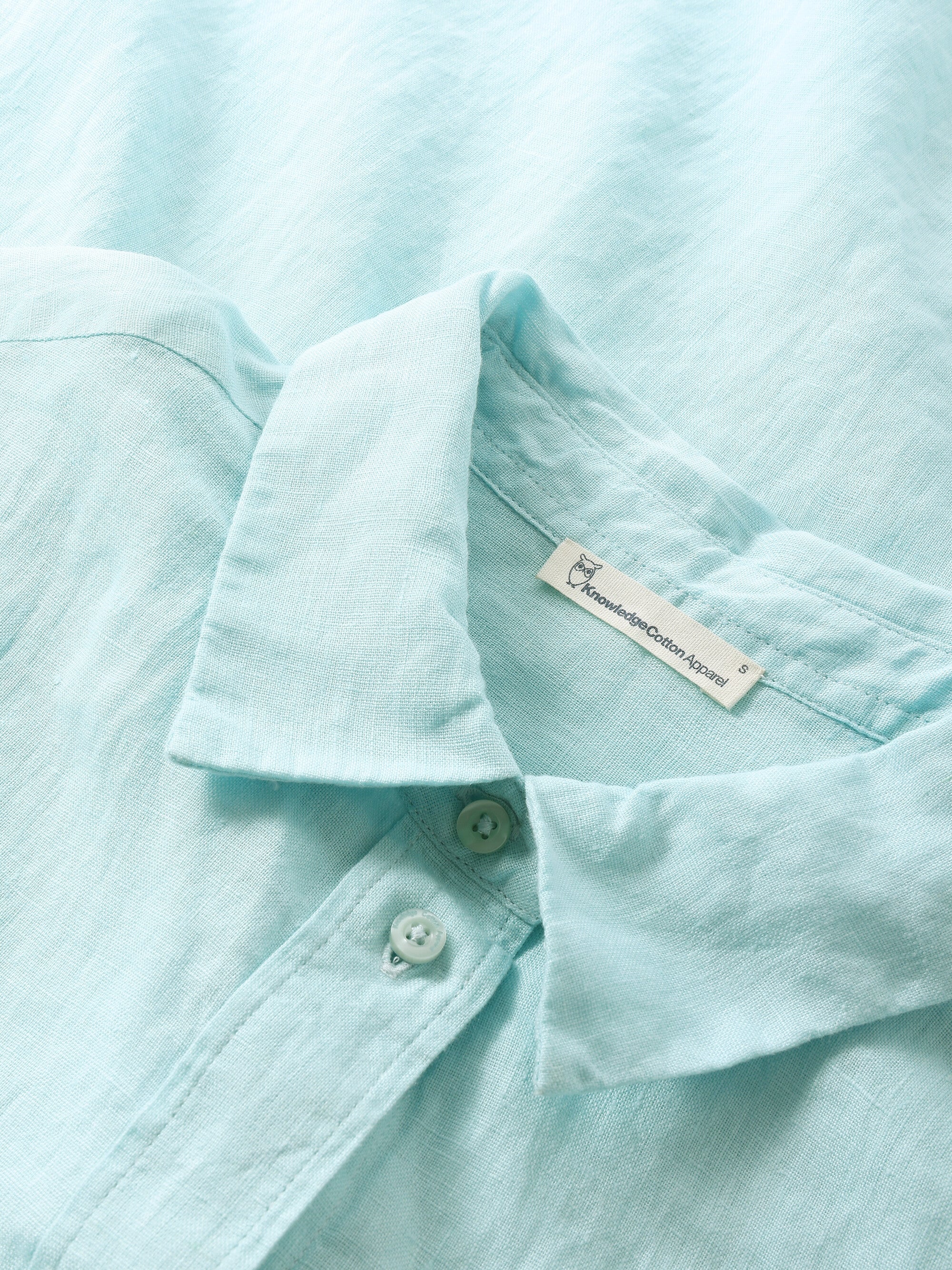 Loose linen shirt - Aqua-Esque - Image 2