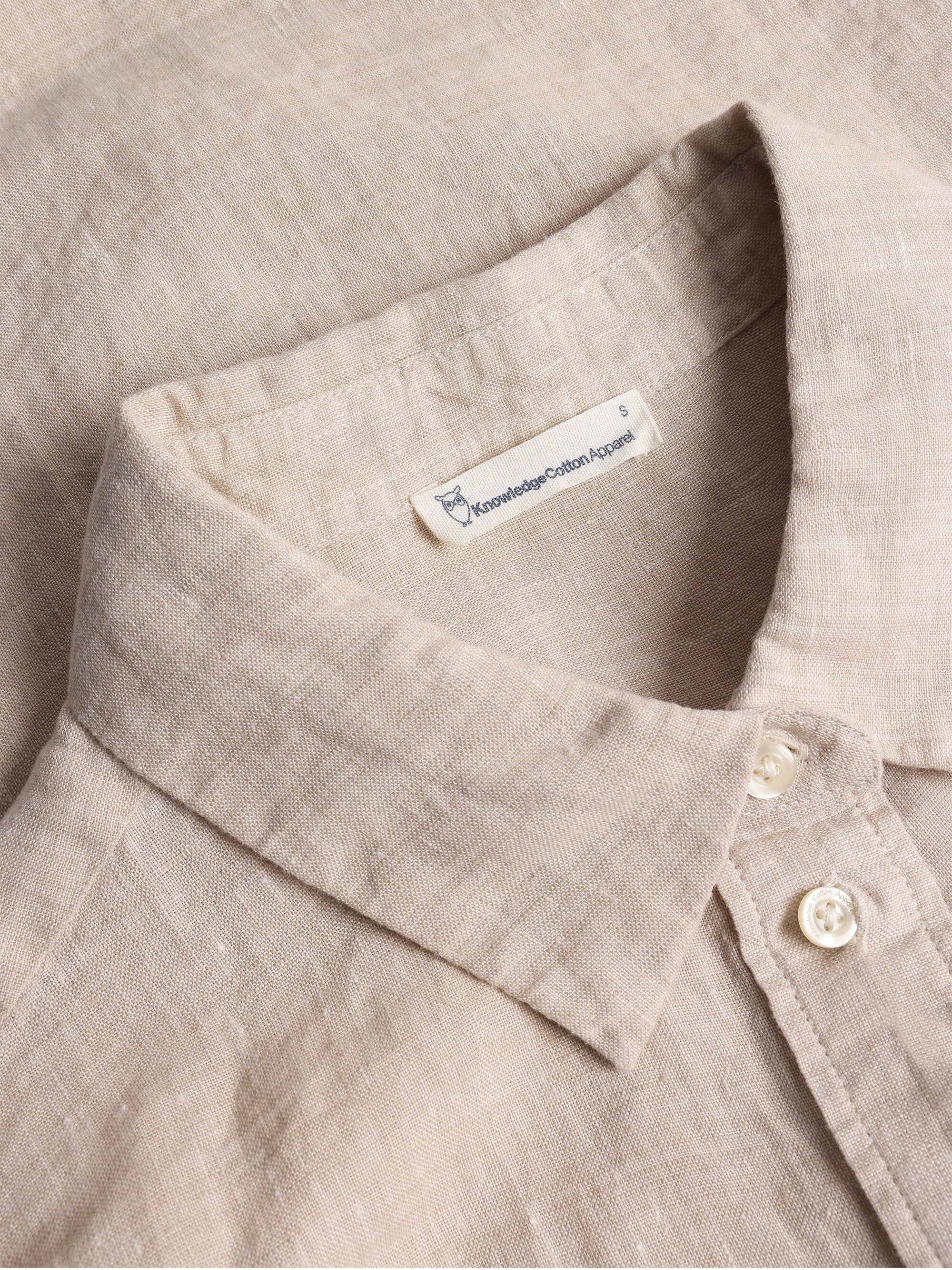 Loose linen shirt - Yarndyed - Light feather gray - Image 5