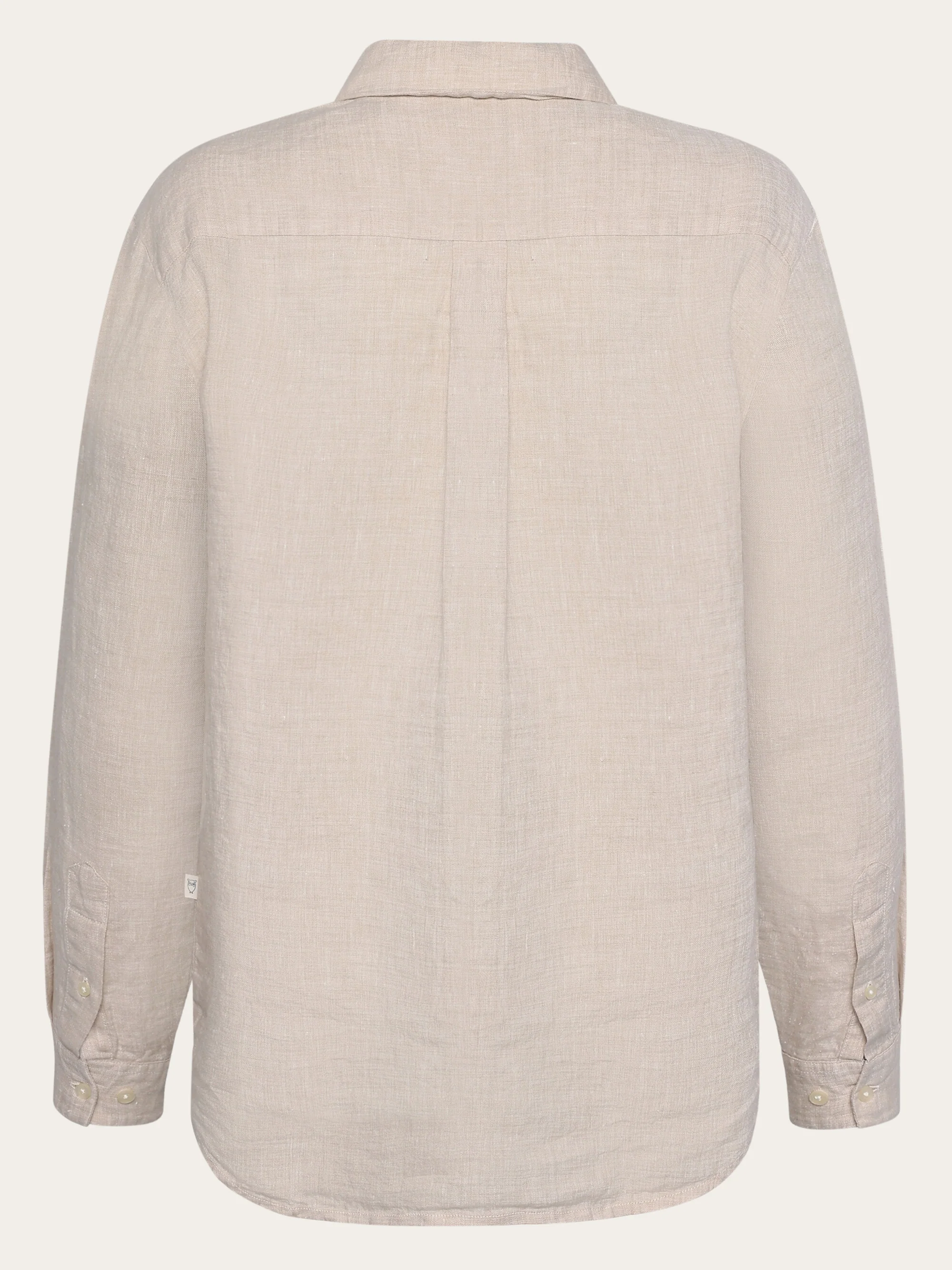 Loose linen shirt - Yarndyed - Light feather gray - Image 6