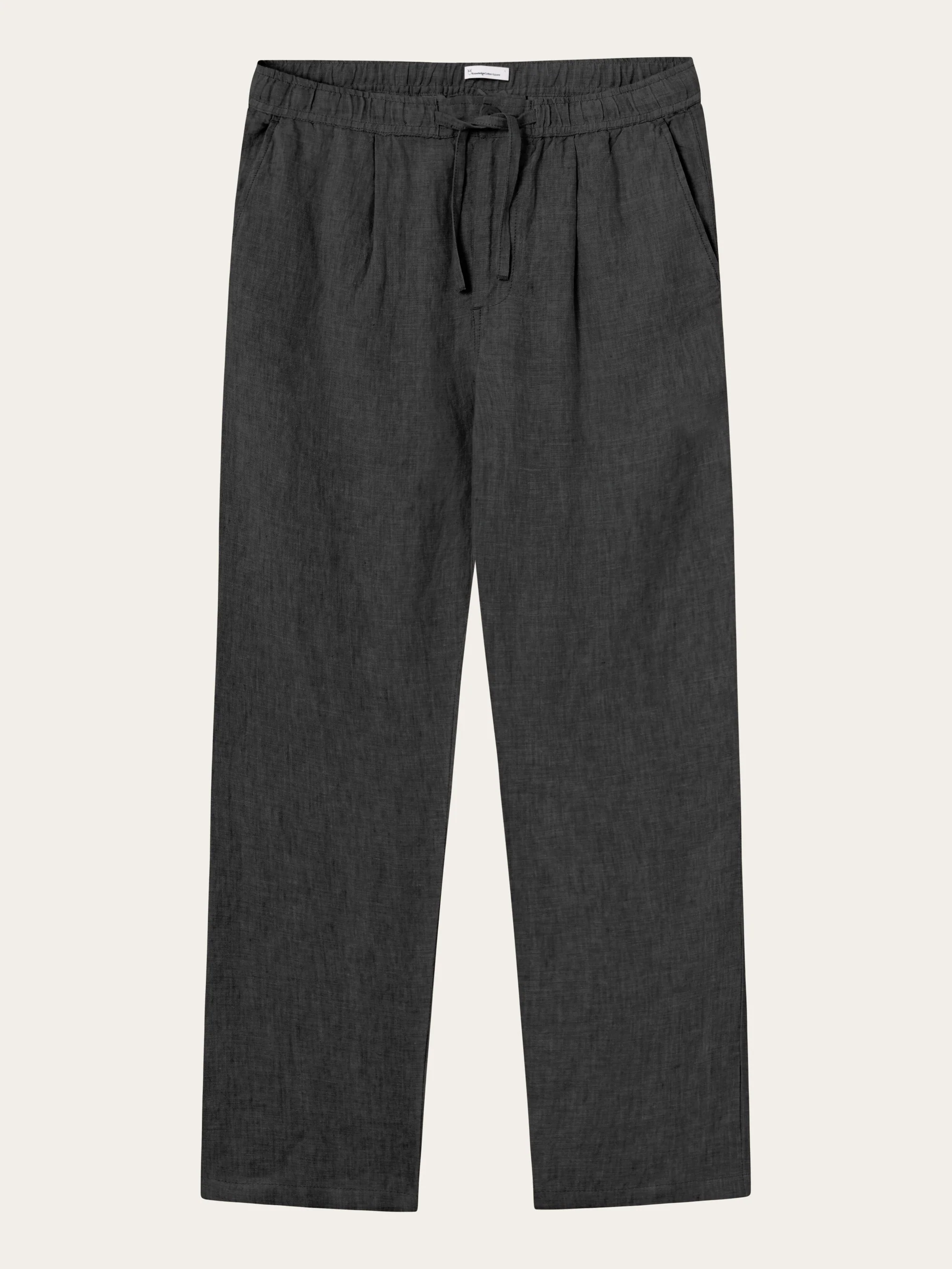 Loose linen pant - Black Jet