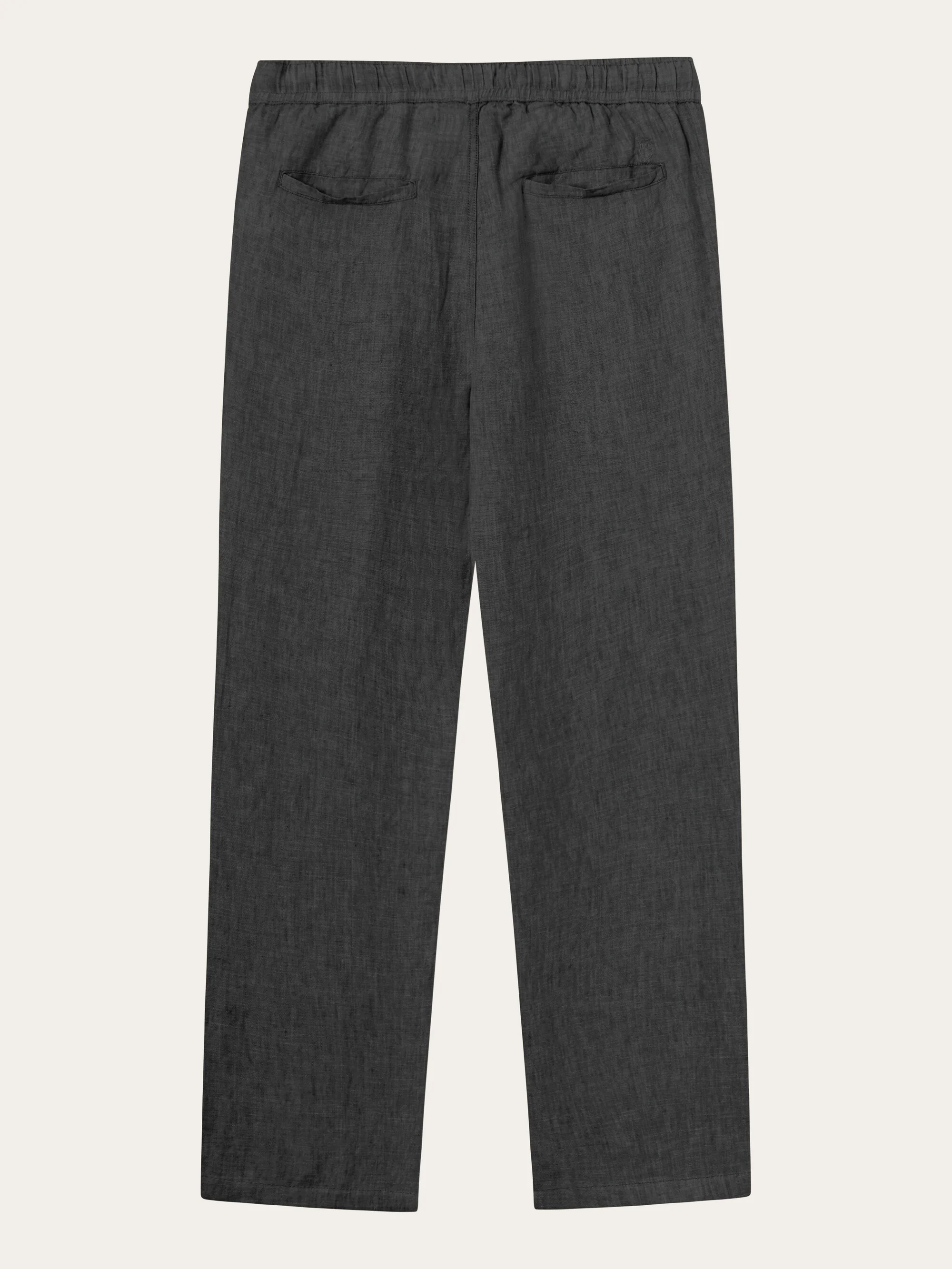 Loose linen pant - Black Jet - Image 4
