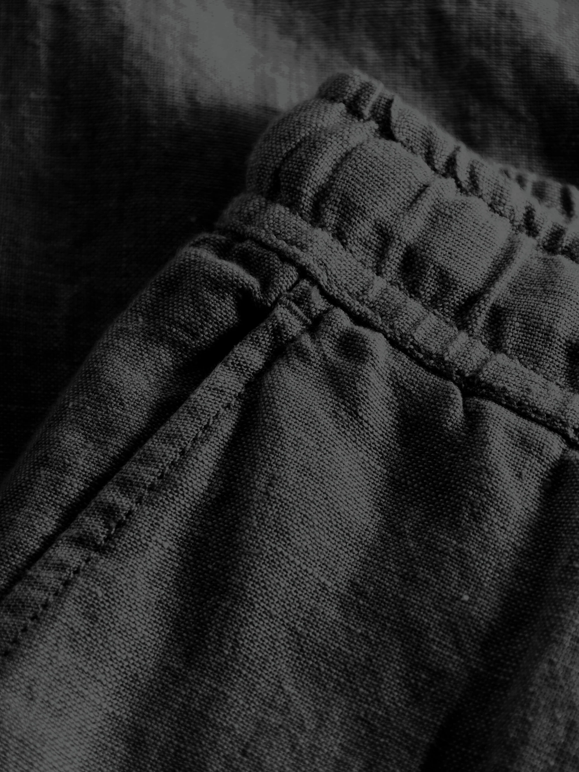 Loose linen pant - Black Jet - Image 6
