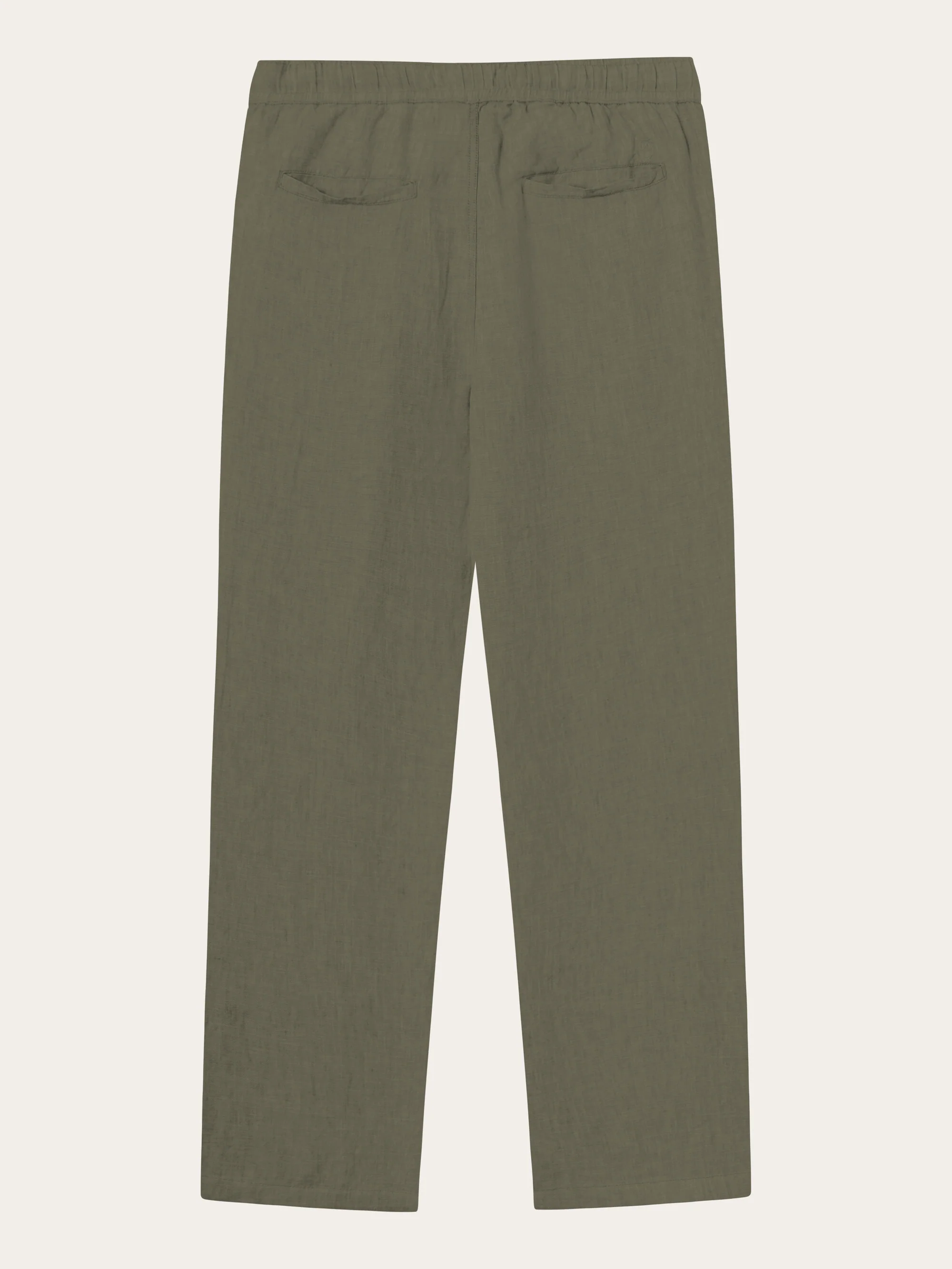 Loose linen pant - Burned Olive - Image 4
