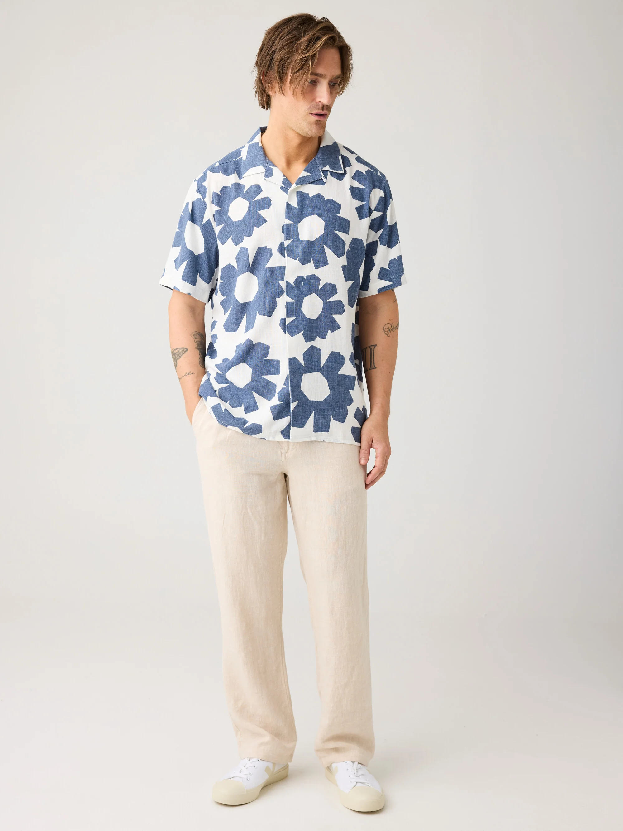 Loose linen pant - Yarndyed - Light feather gray - Image 5