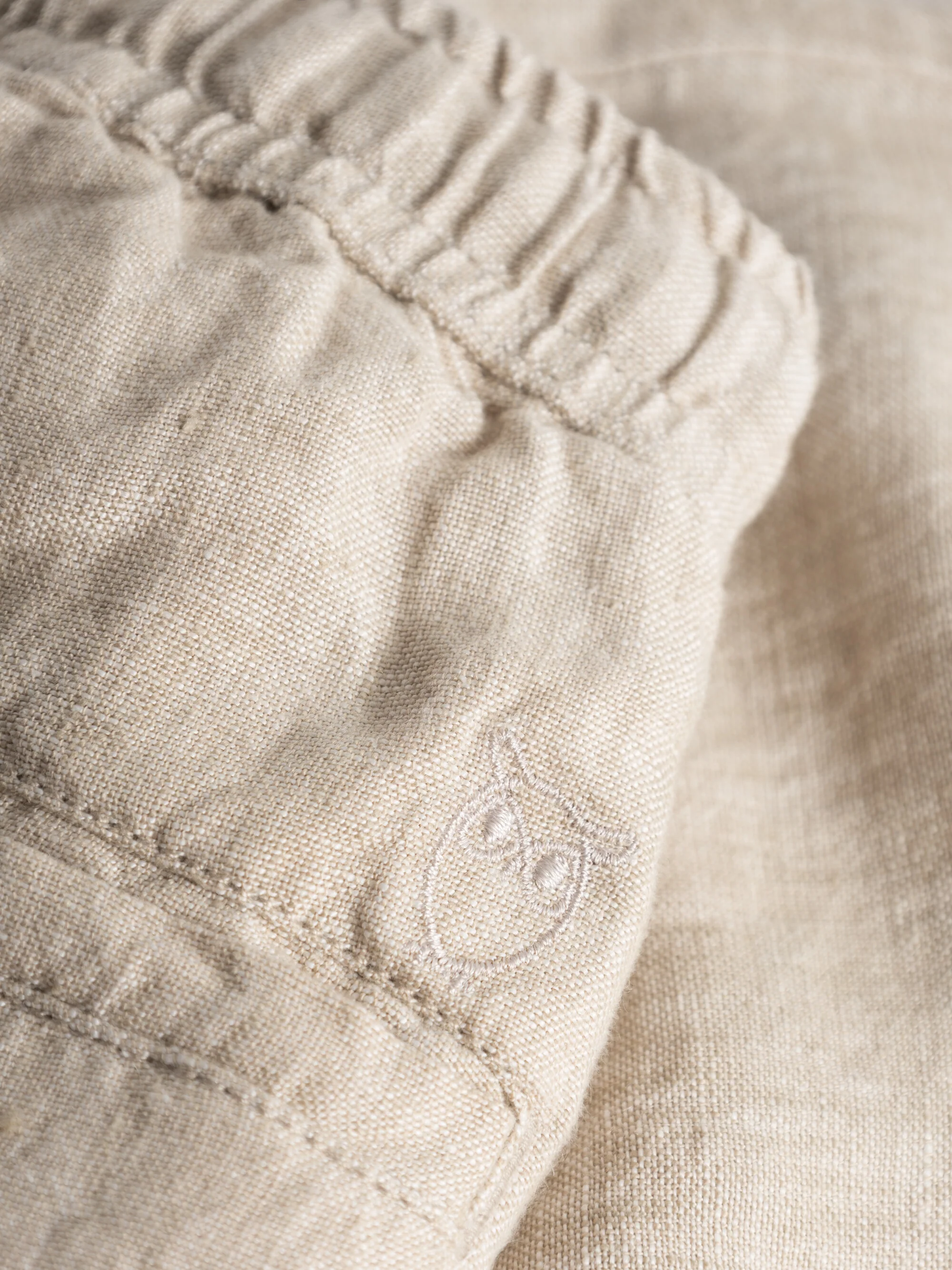 Loose linen pant - Yarndyed - Light feather gray - Image 8