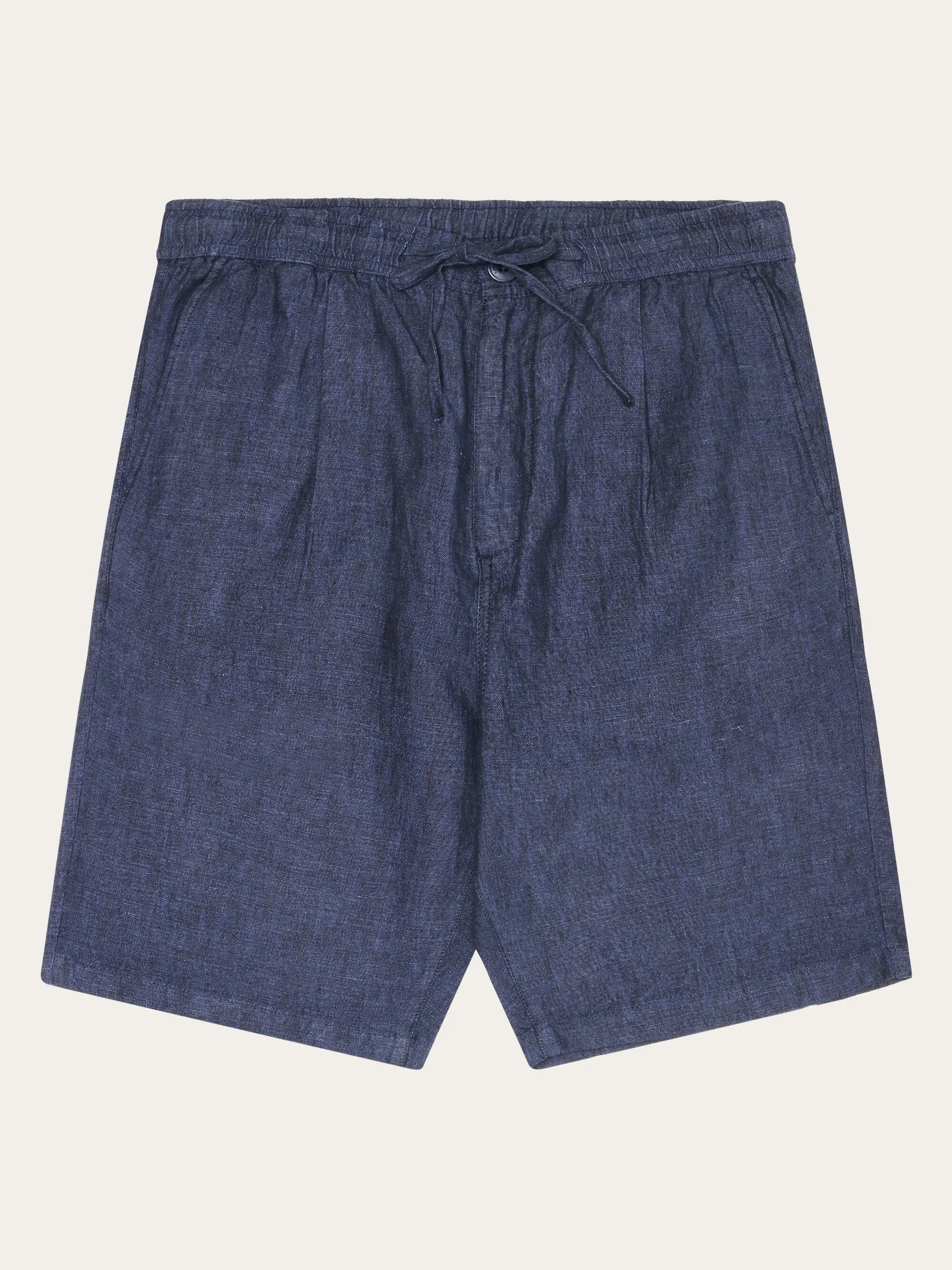 Loose Linen shorts - Yarndyed - Total Eclipse