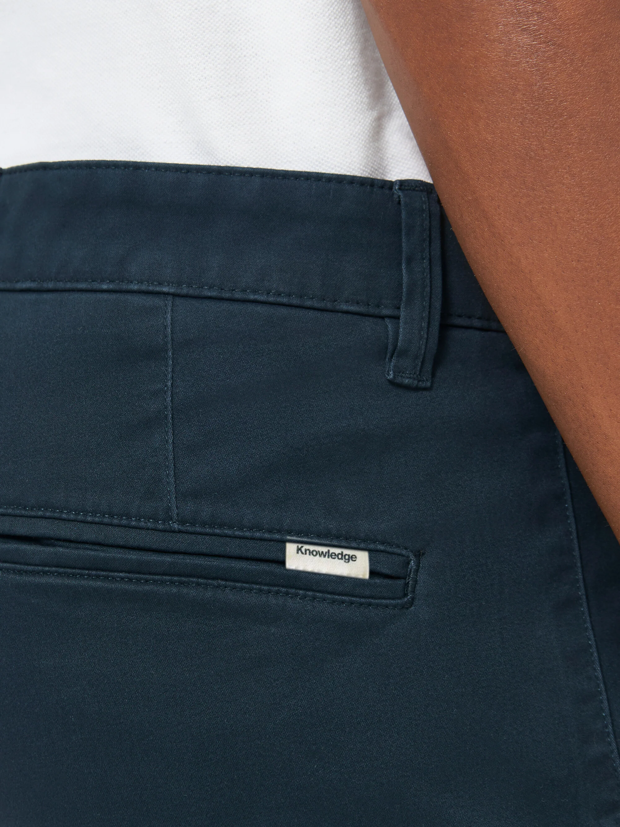 LUCA slim twill chino pants - Total Eclipse - Image 6