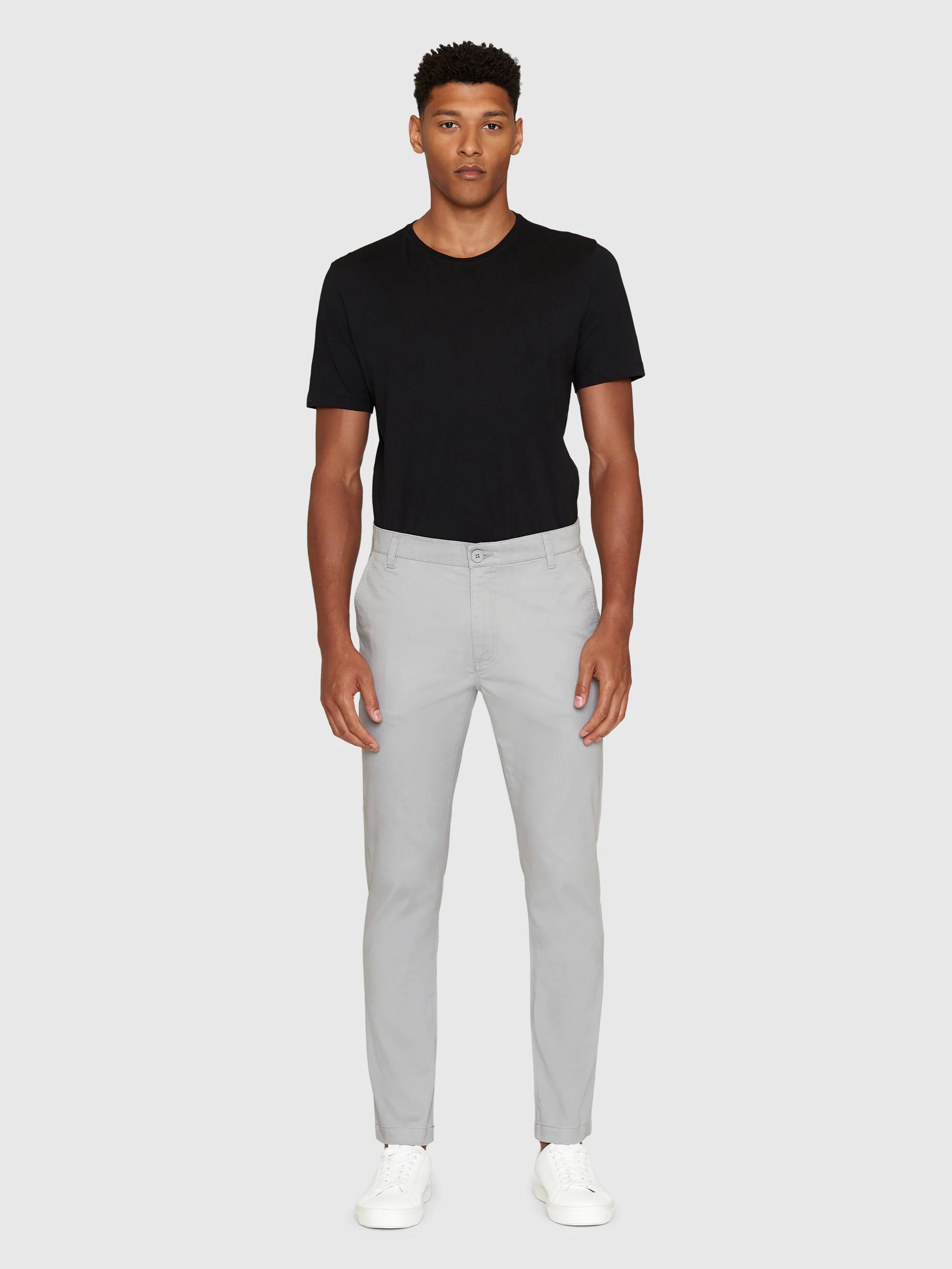 LUCA slim twill chino pants - Alloy - Image 4