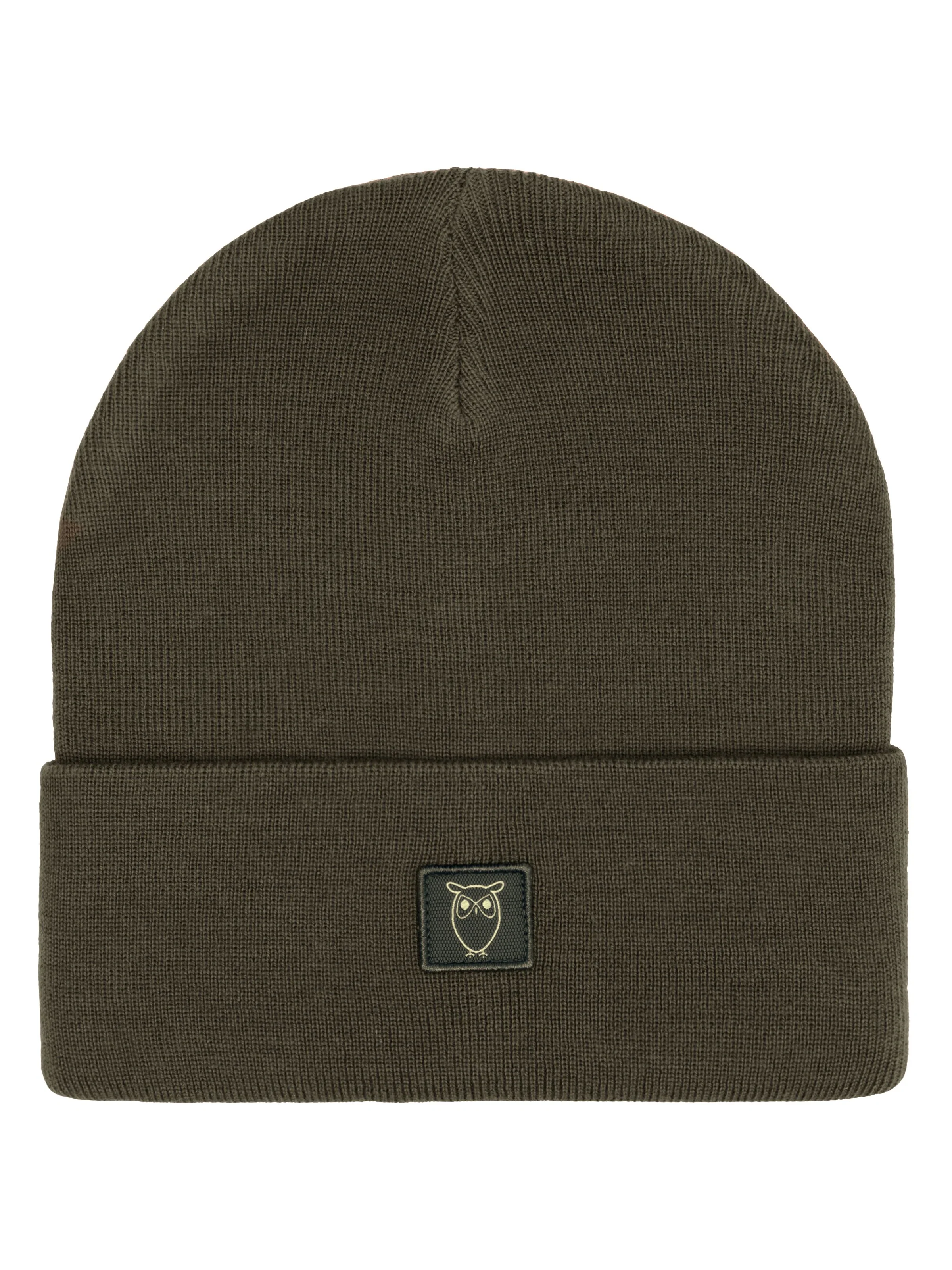 Merino double layer badge beanie - Forrest Night - Image 3