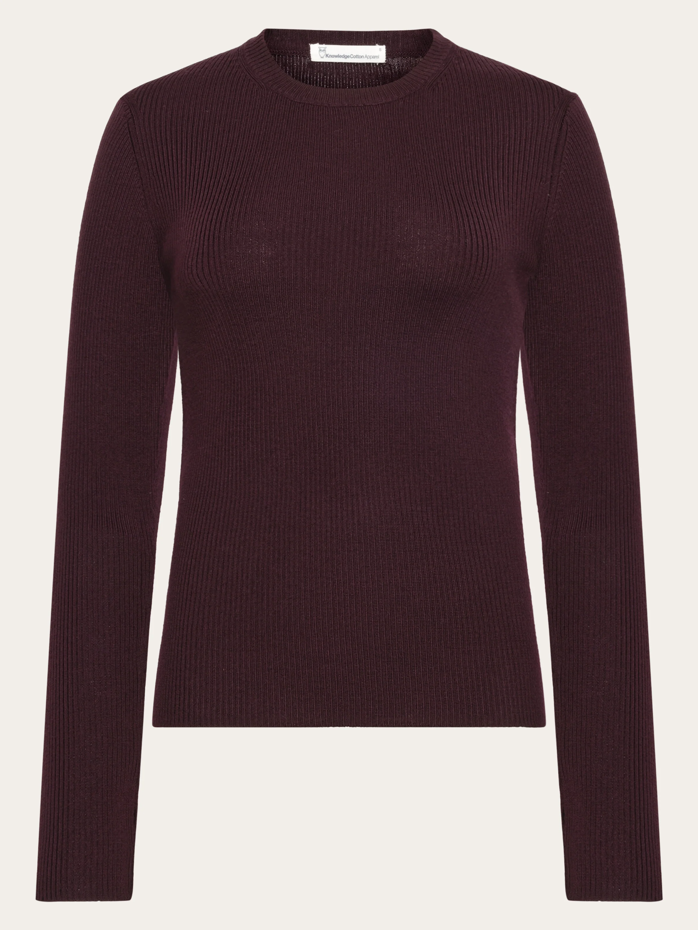 Merino Wool Rib Knit RWS - Fig