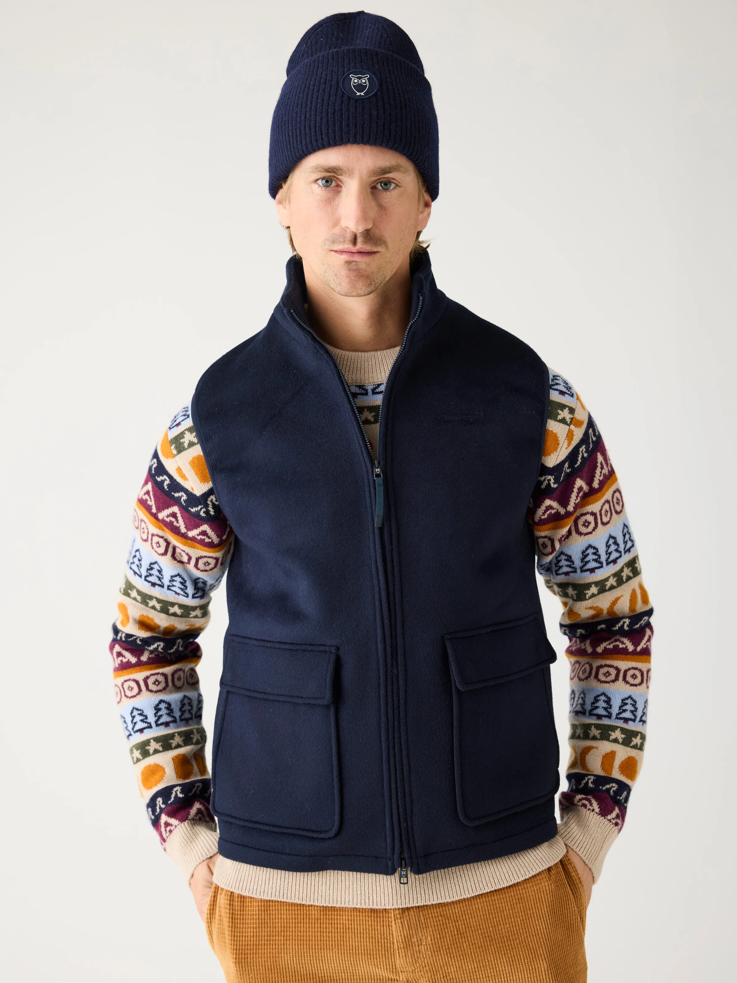 Merino Wool Vest - GRS - Night Sky - Image 2
