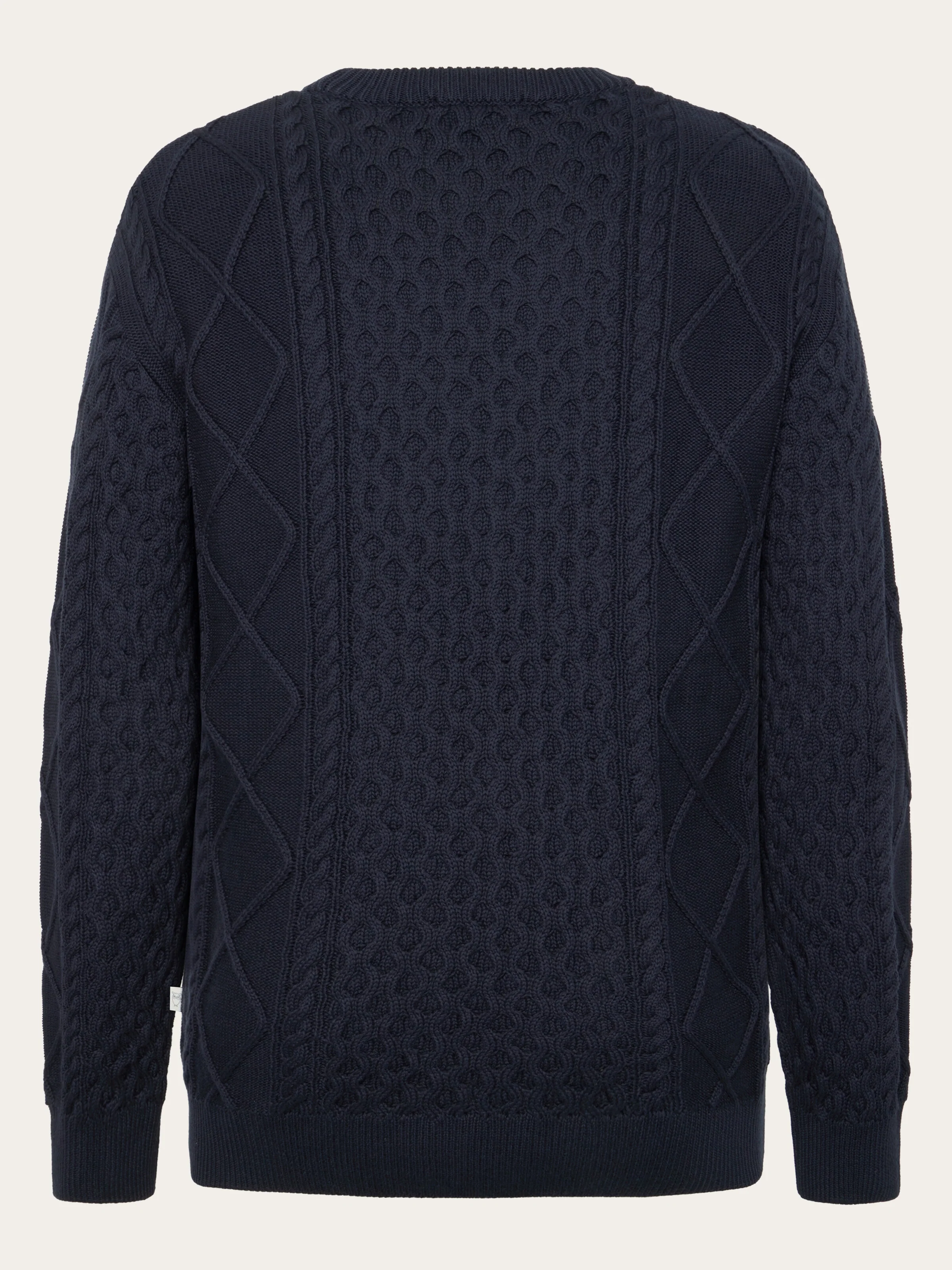 Organic Cotton Cable Knit - Regenerative Organic Certified™ - GOTS/Vegan - Night Sky - Image 3