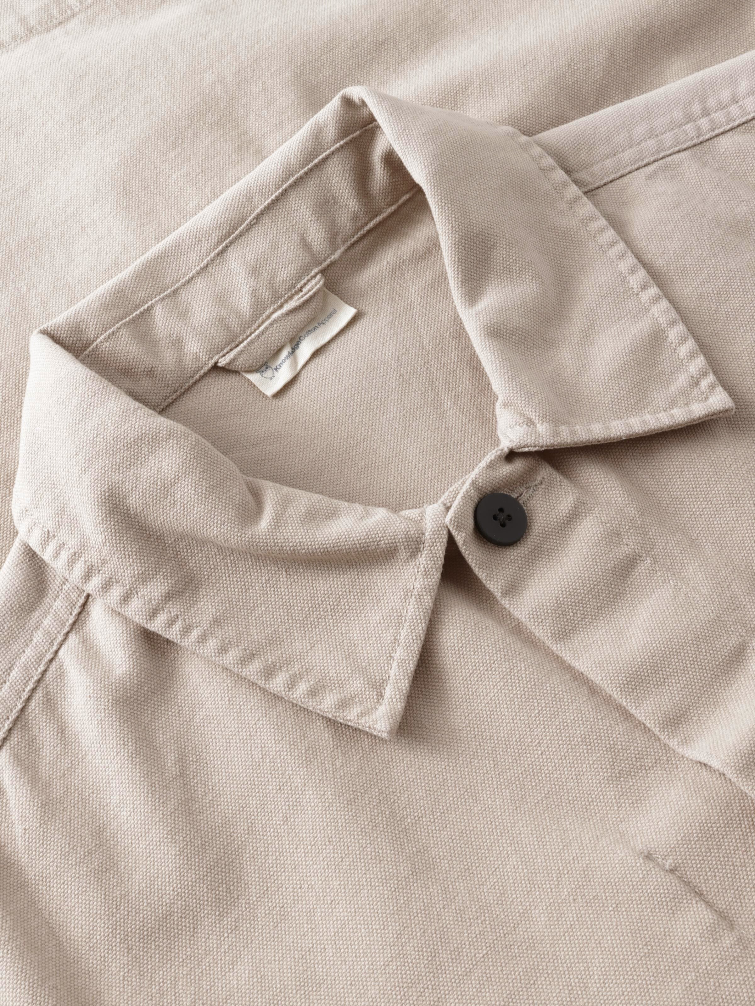 Organic Cotton Canvas Overshirt GOTS - Light feather gray - Image 2