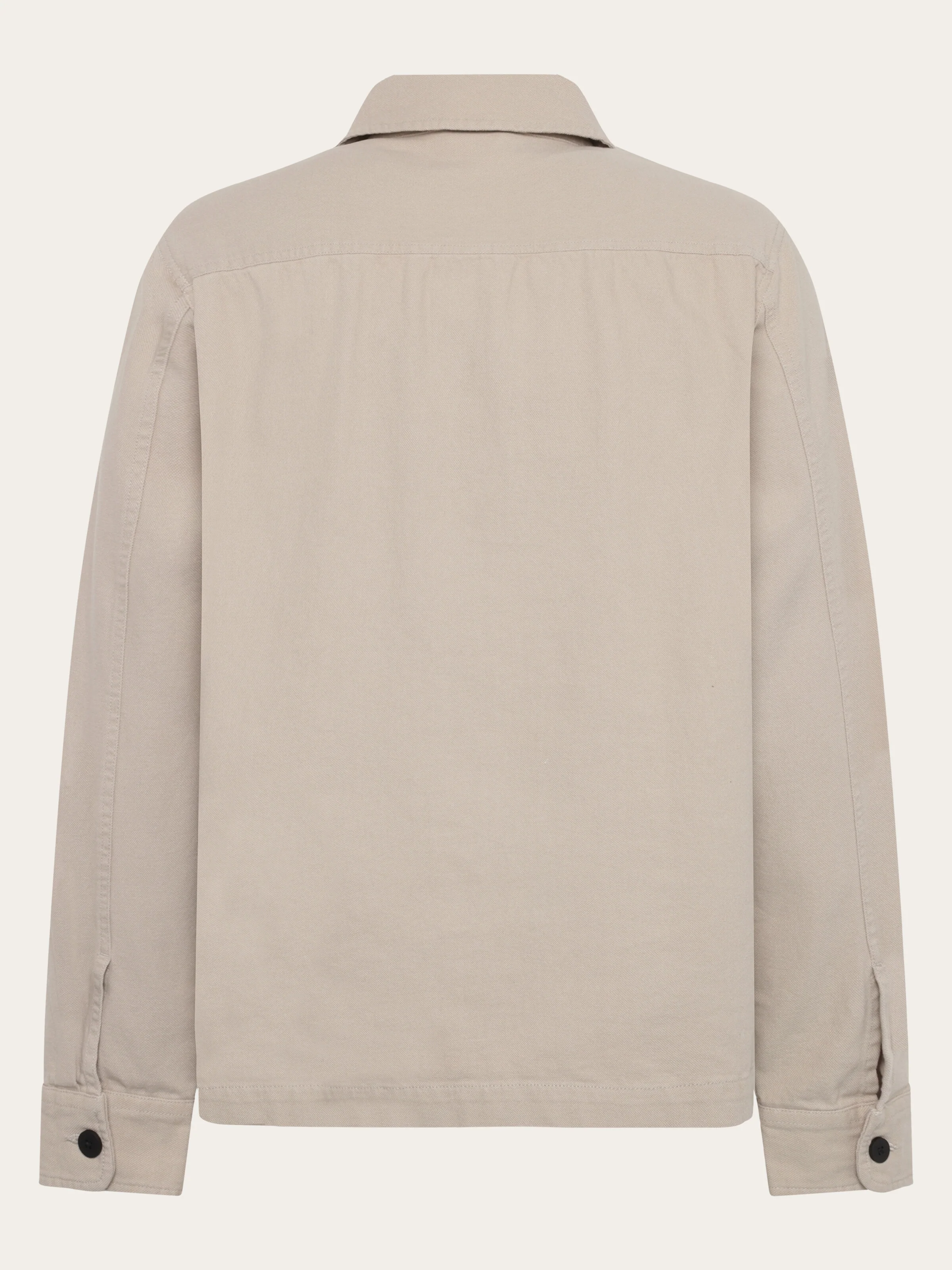 Organic Cotton Canvas Overshirt GOTS - Light feather gray - Image 3
