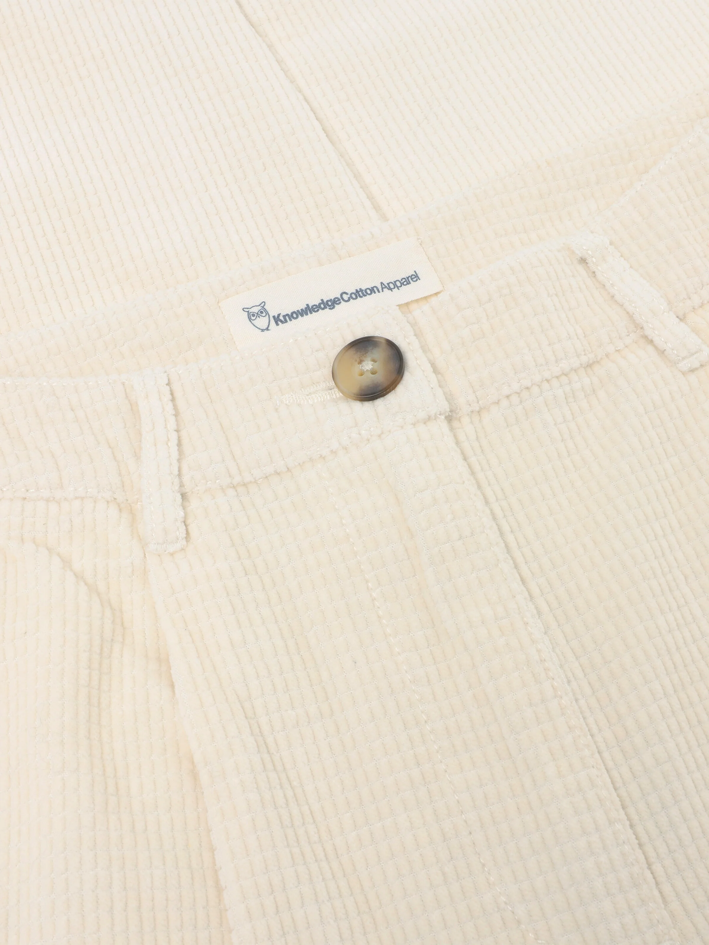 Organic Cotton Chloe Corduroy Pant GOTS - Egret - Image 4