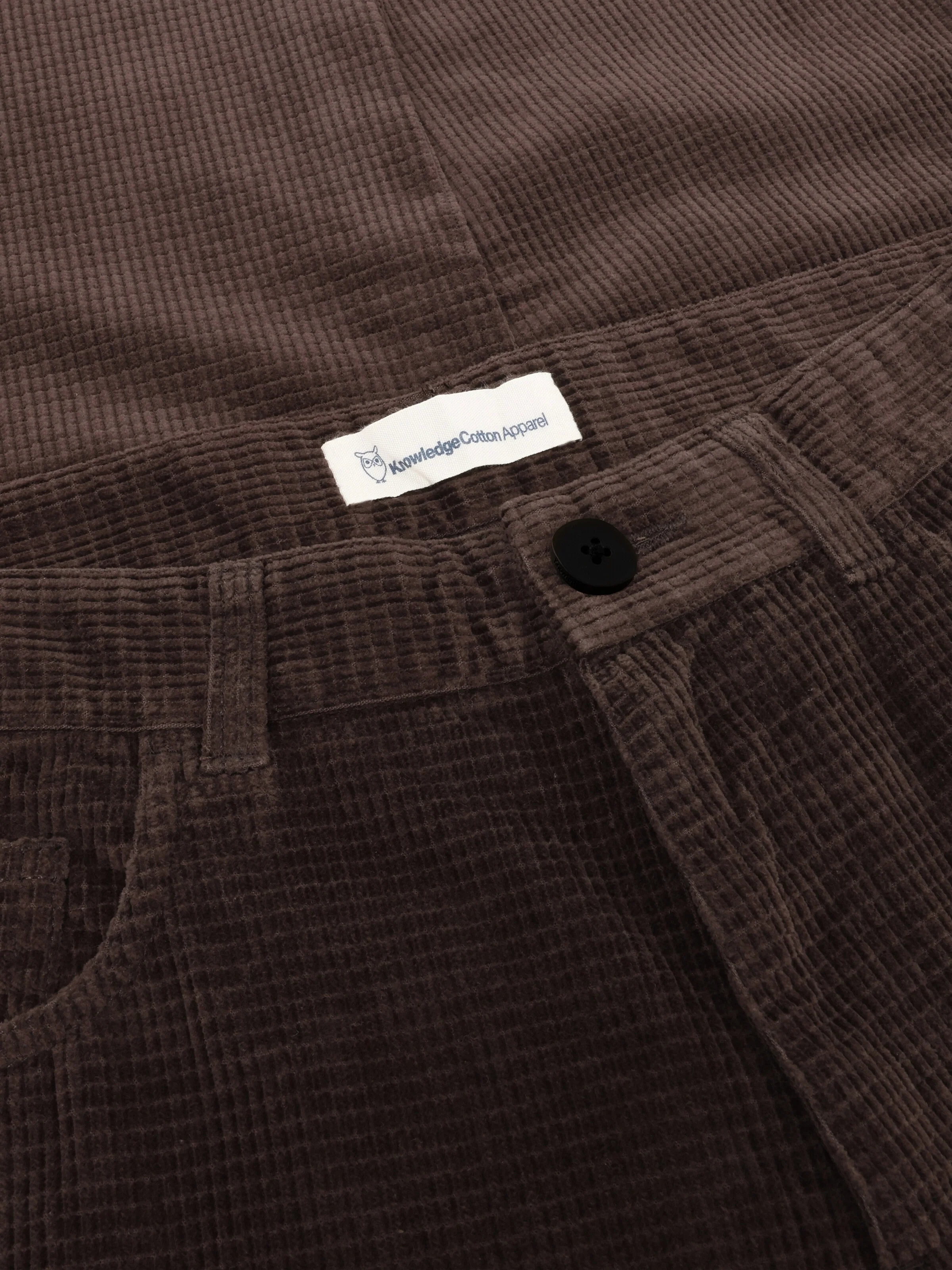 Organic Cotton Chuck 5-pocket Corduroy Pants GOTS - Chocolate Torte - Image 3