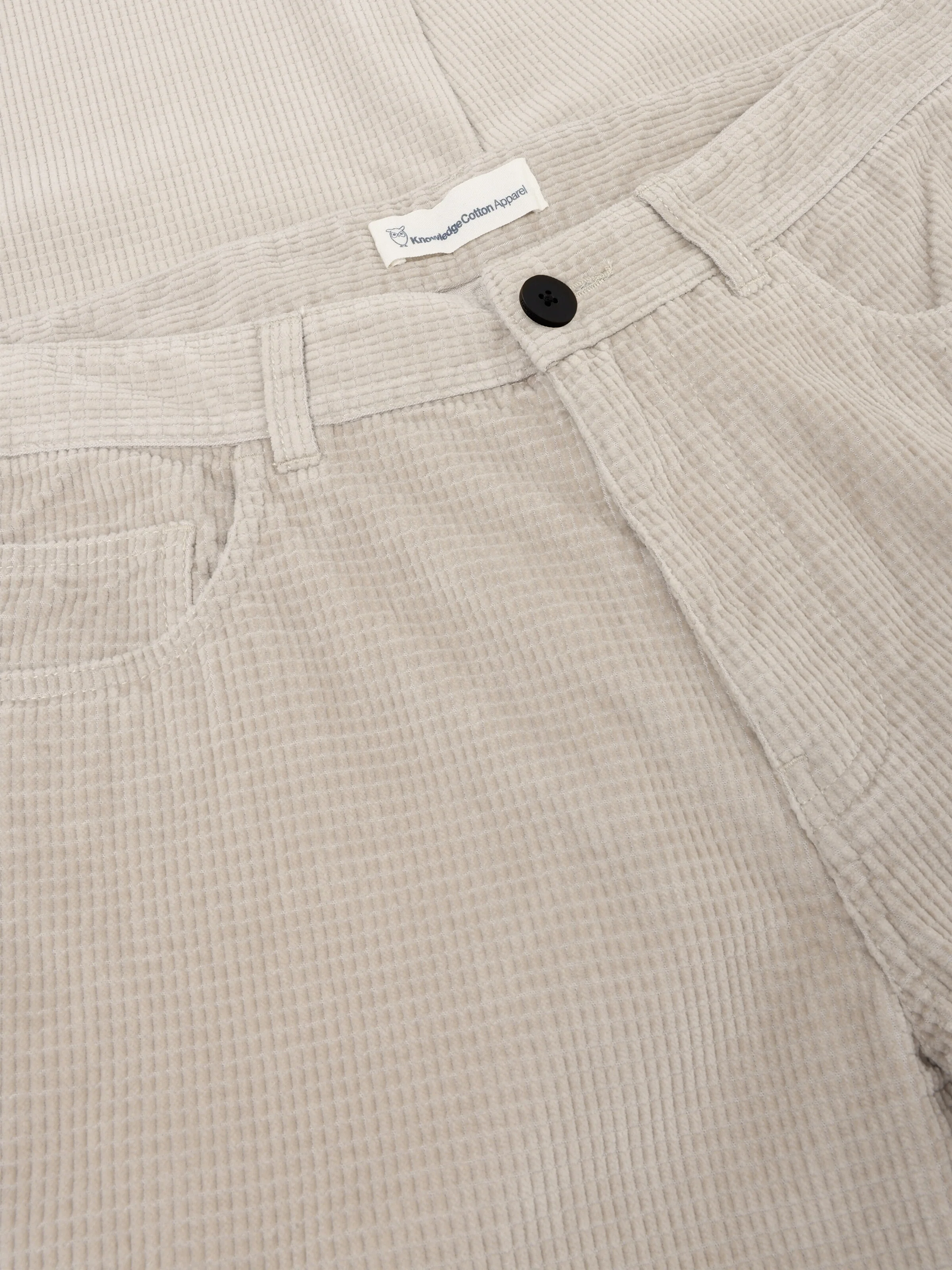Organic Cotton Chuck 5-pocket Corduroy Pants GOTS - Light feather gray - Image 4