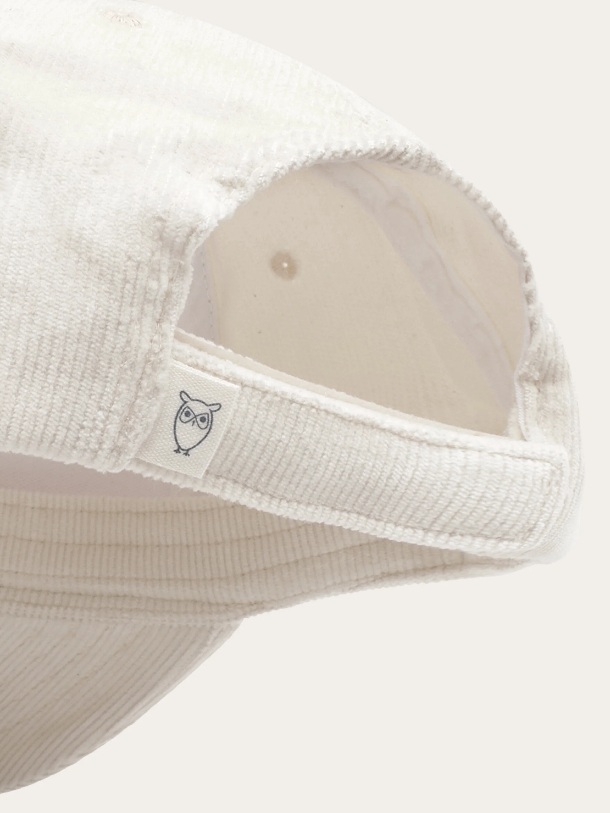 Organic Cotton Corduroy Cap GOTS - Egret - Image 2