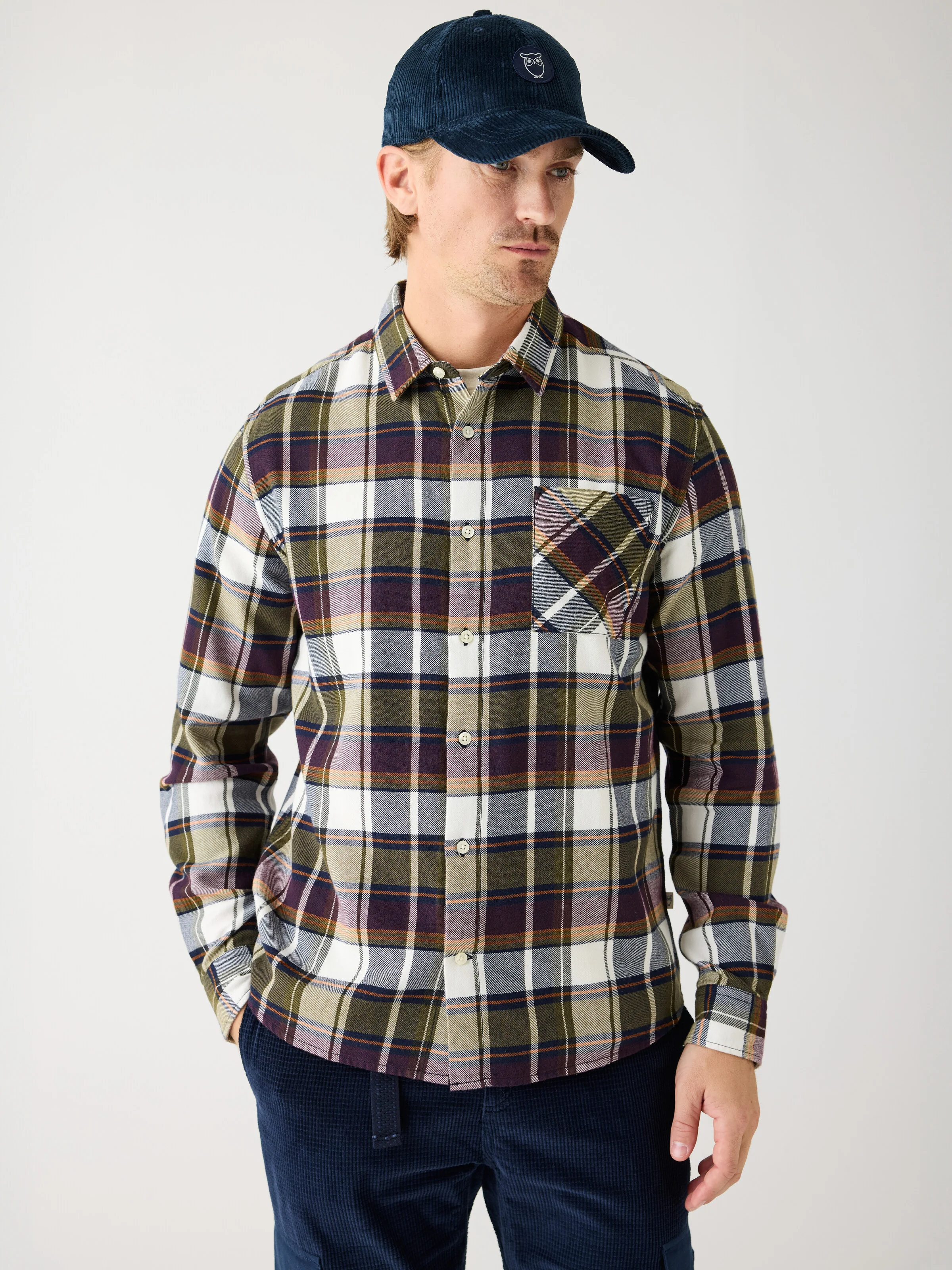 Organic Cotton Corduroy Cap GOTS - Night Sky - Image 2