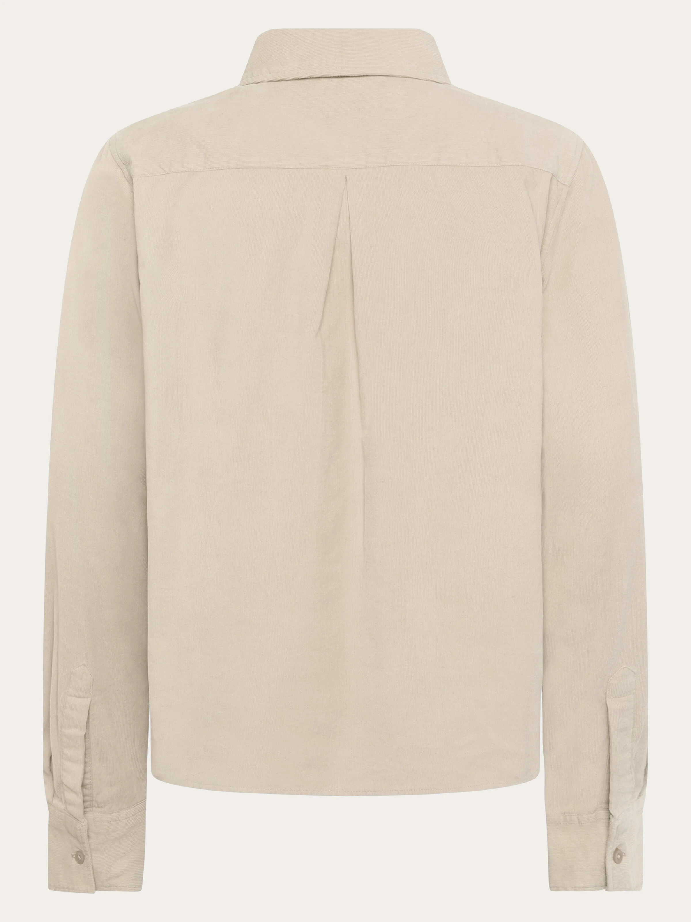 Organic Cotton Corduroy Shirt GOTS - Light feather gray - Image 2