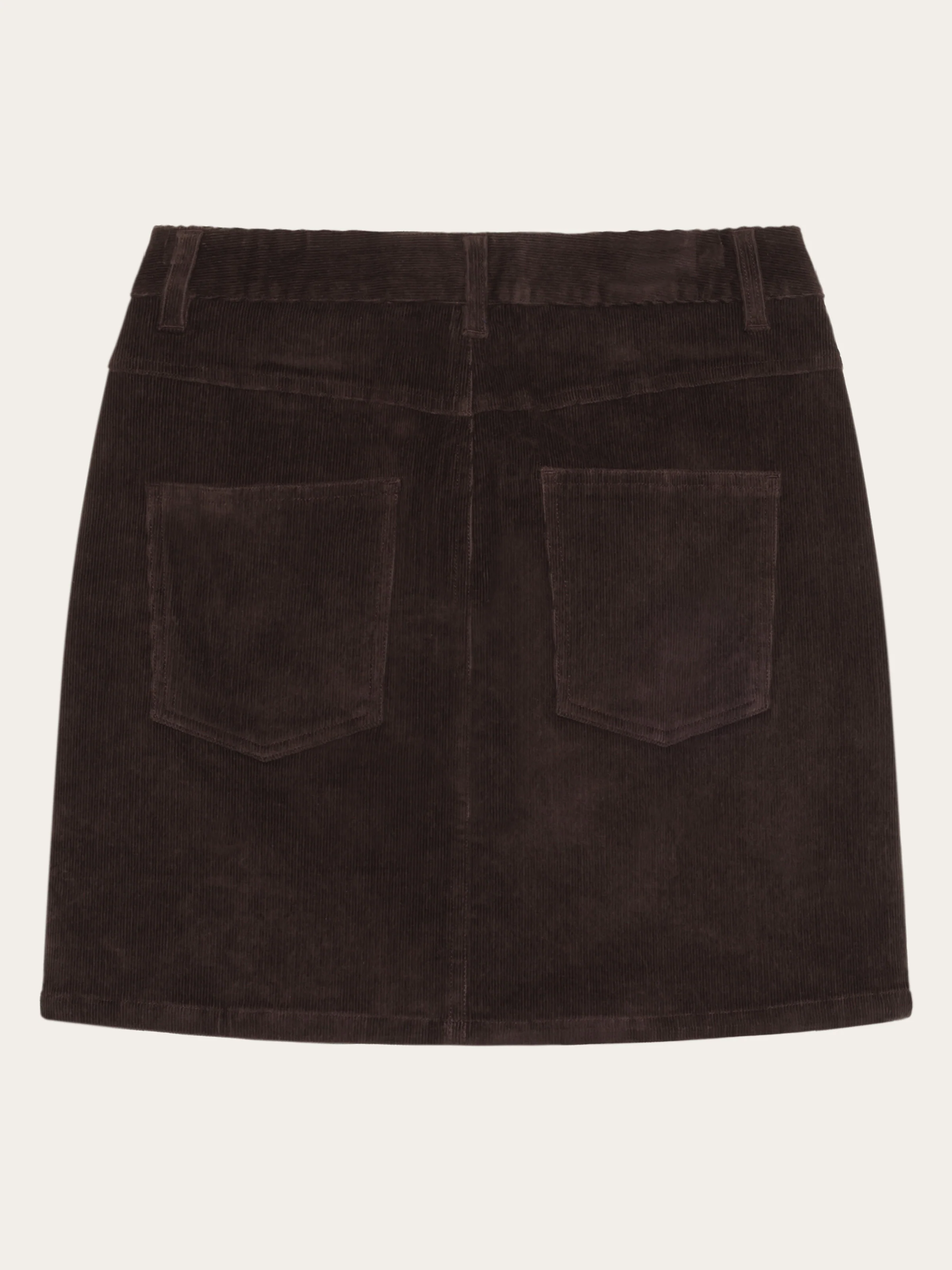 Organic Cotton Corduroy skirt GOTS - Chocolate Torte - Image 2