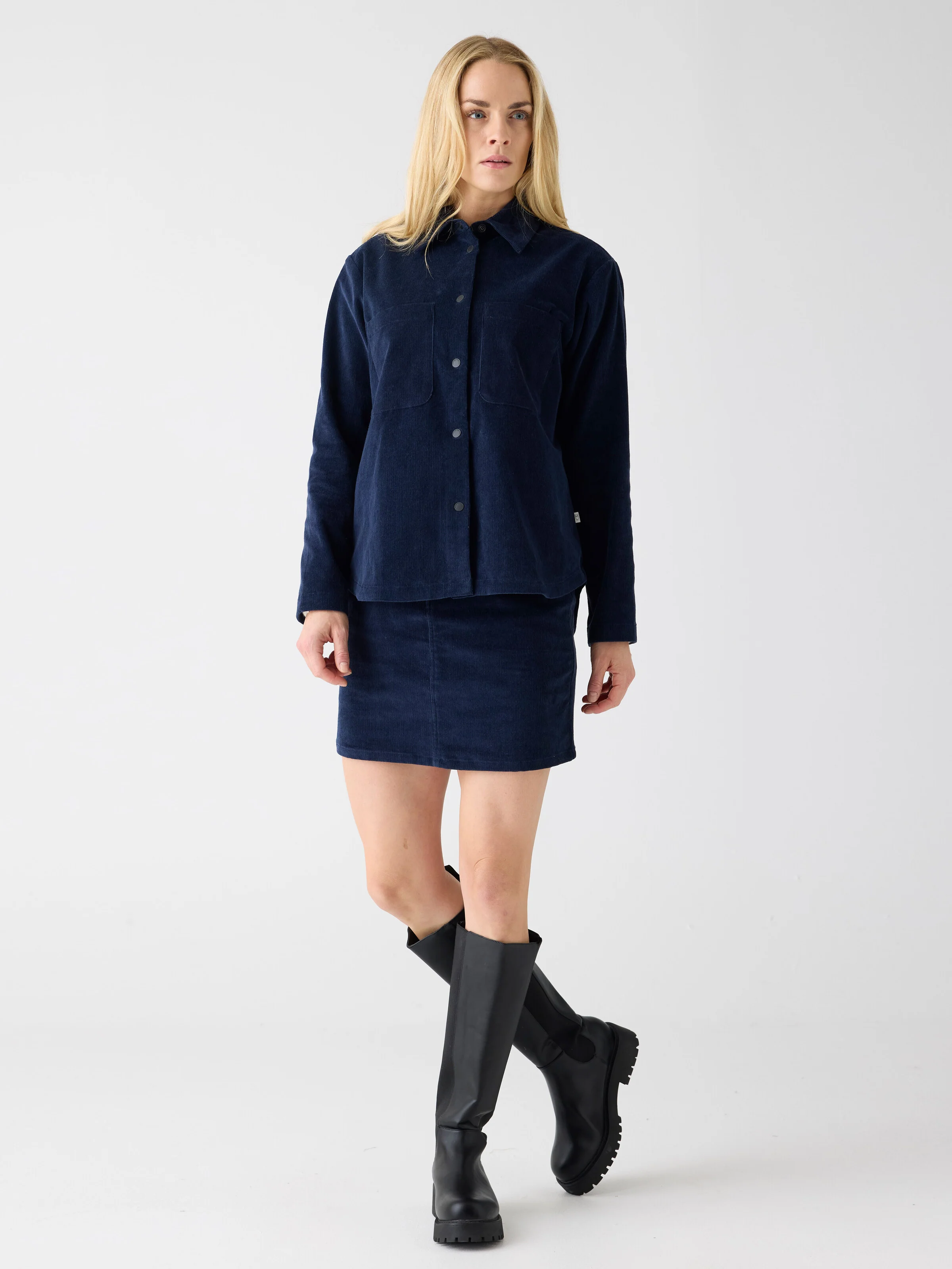 Organic Cotton Corduroy skirt GOTS - Night Sky - Image 4